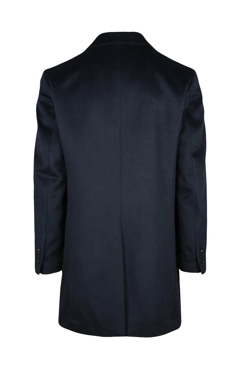Tailored Grey Coat with Notched Lapel