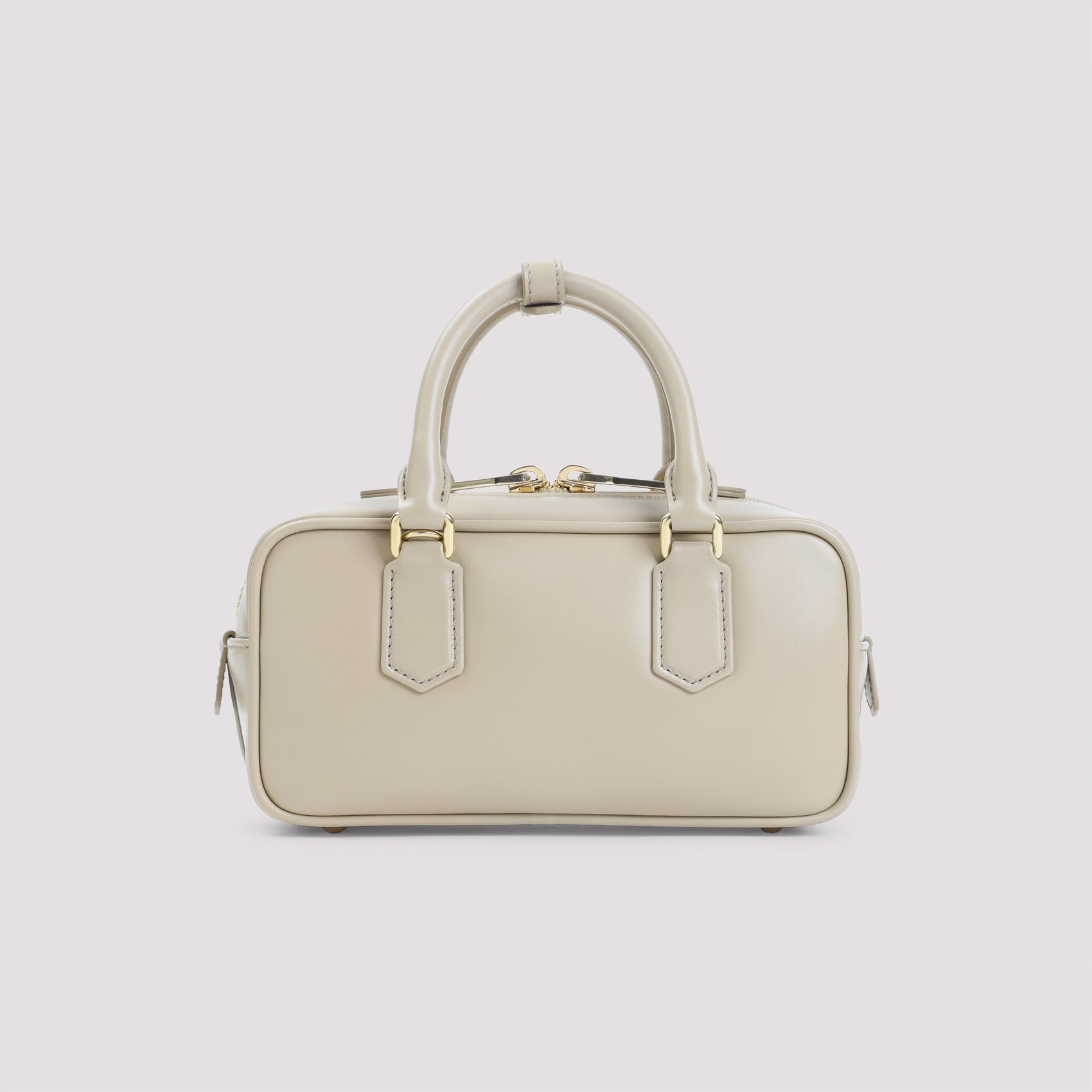Arcadie Handbag In Sabbia Calf Leather With Gold Accents