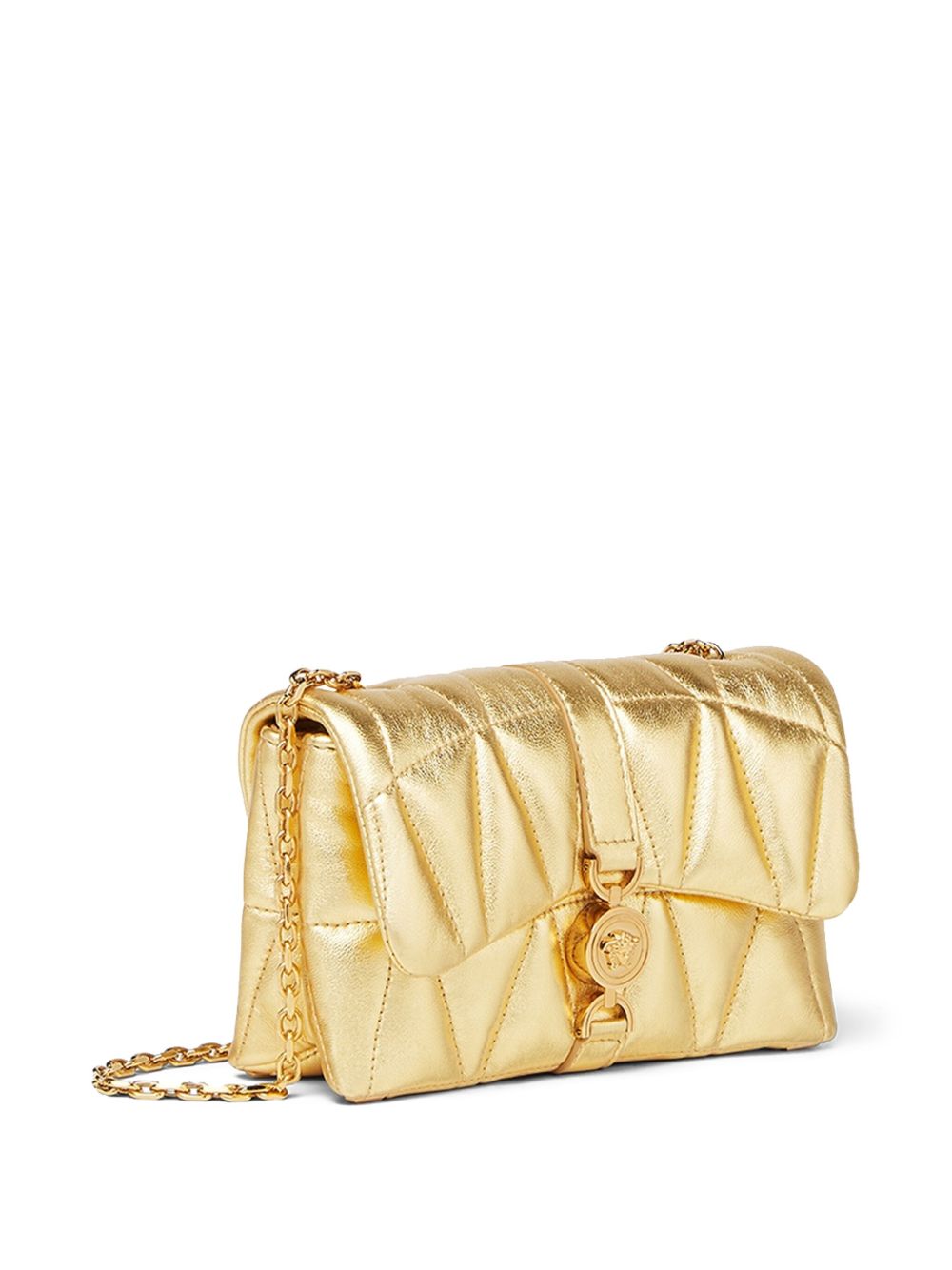 Quilted Gold Lambskin Bag