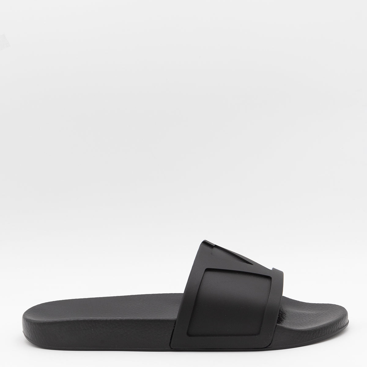Black Leather Flats