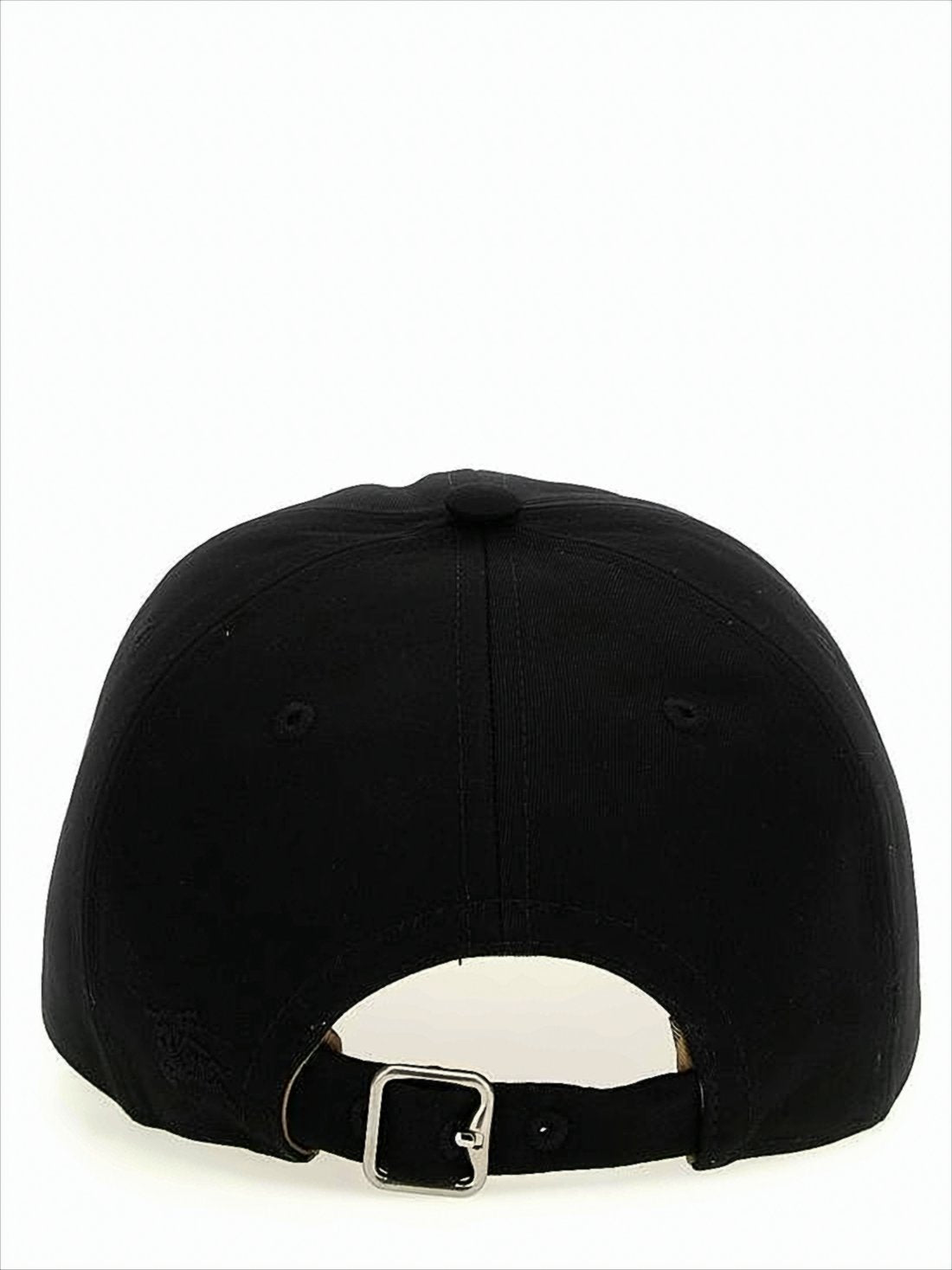 Classic Black Cap with Structured Front