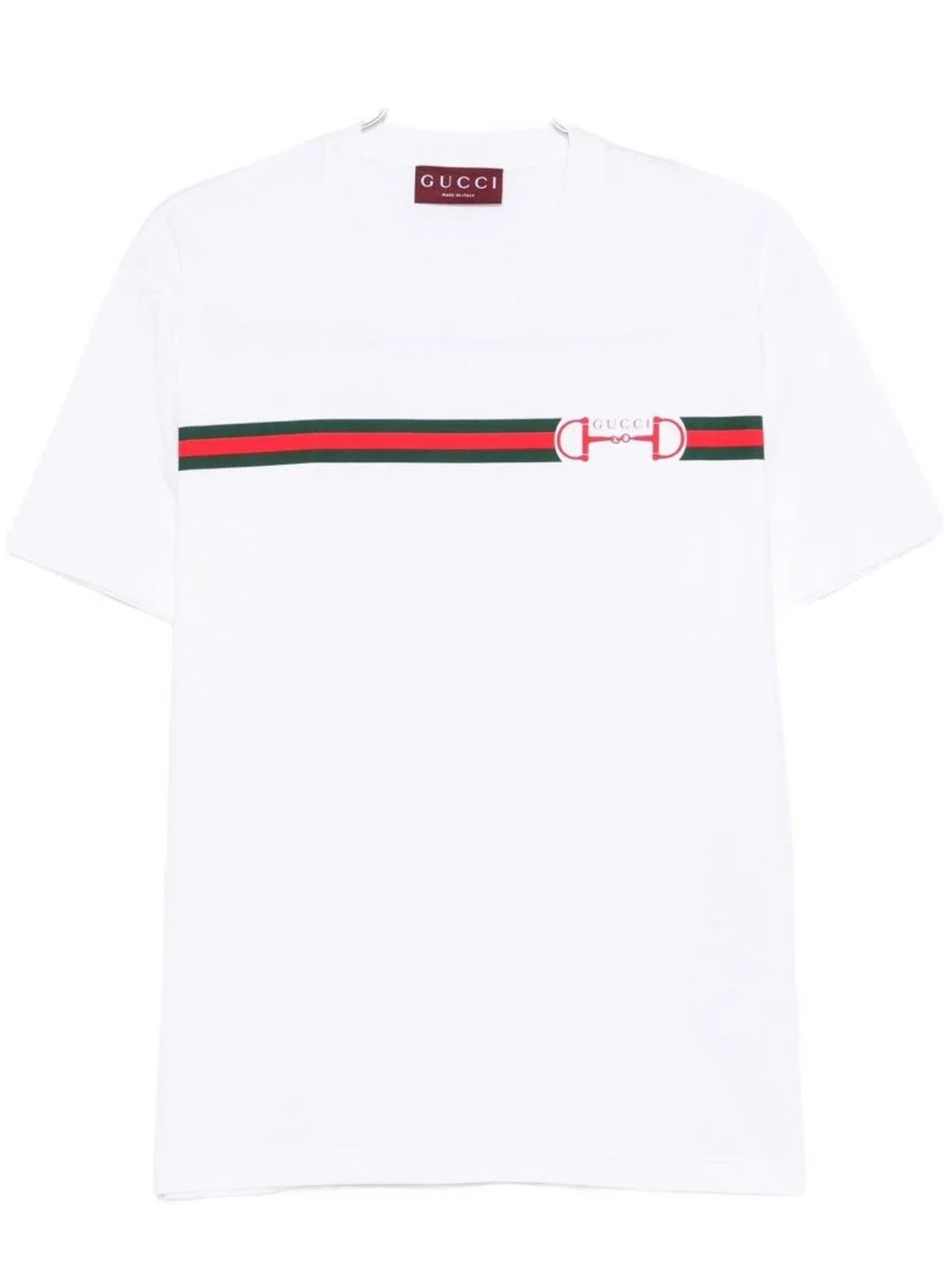White Regular Light Jersey Horsebit Top