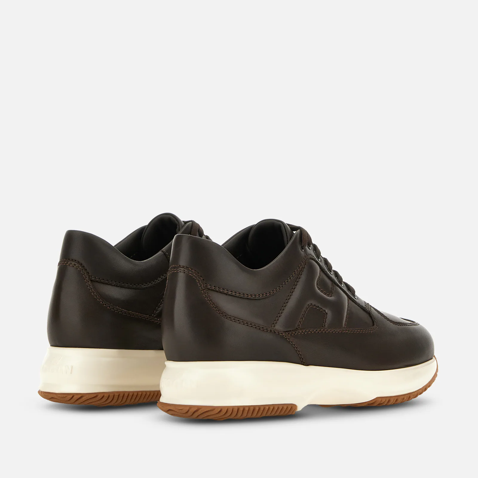 Sophisticated Brown Calfskin Interactive Shoes