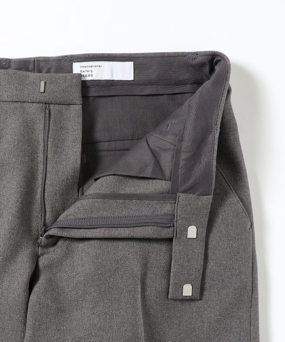 Semi-Wide Grey Trousers With Straight Silhouette