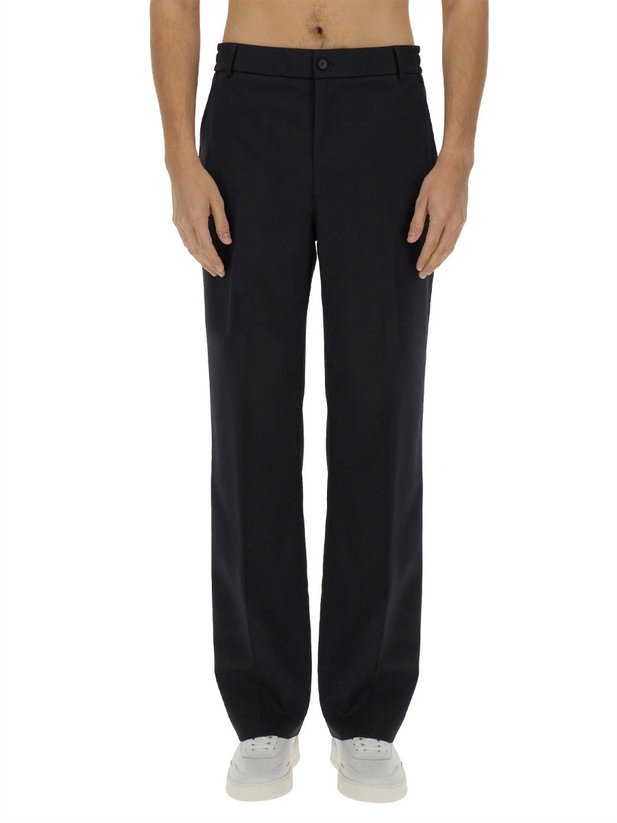 Classic Tailored Straight Leg Pants with Smooth Finish