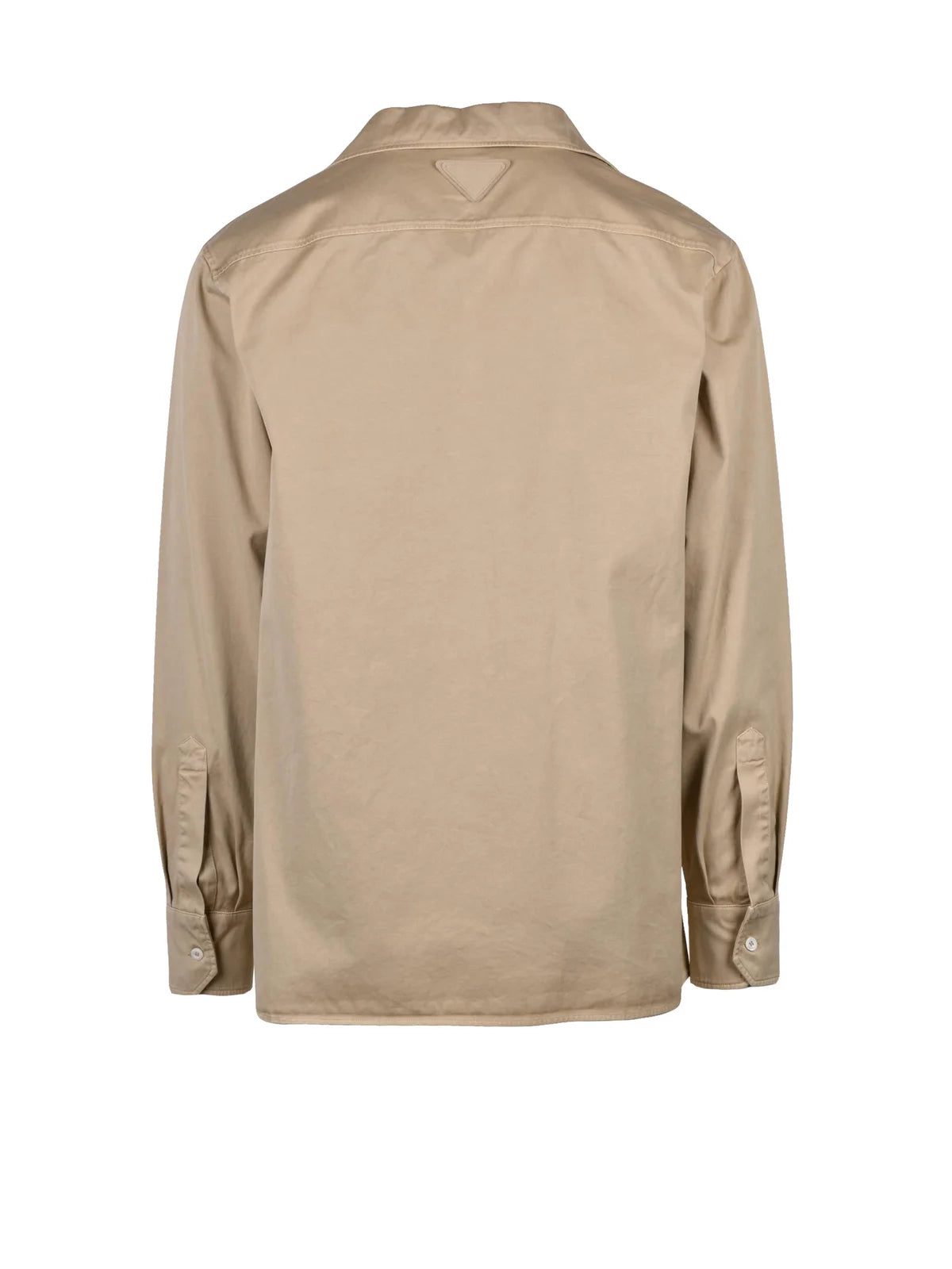 Straight Oversize Cotton Shirt - Khaki