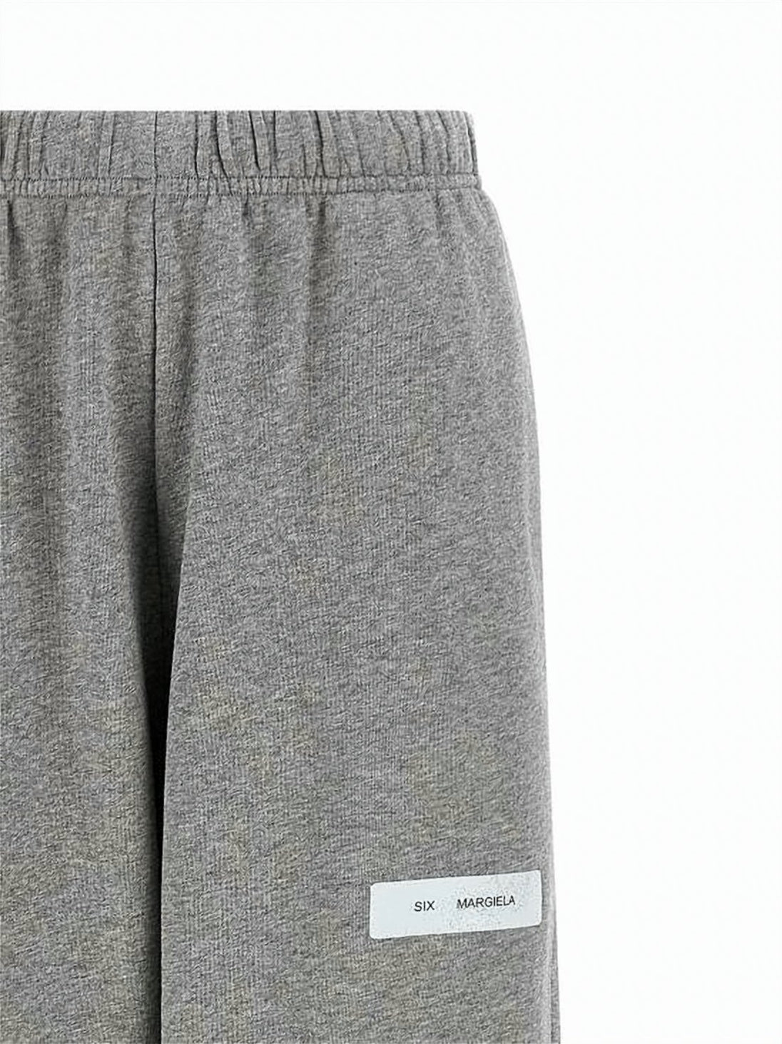 Heathered Grey Track Pants with Elastic Waistband