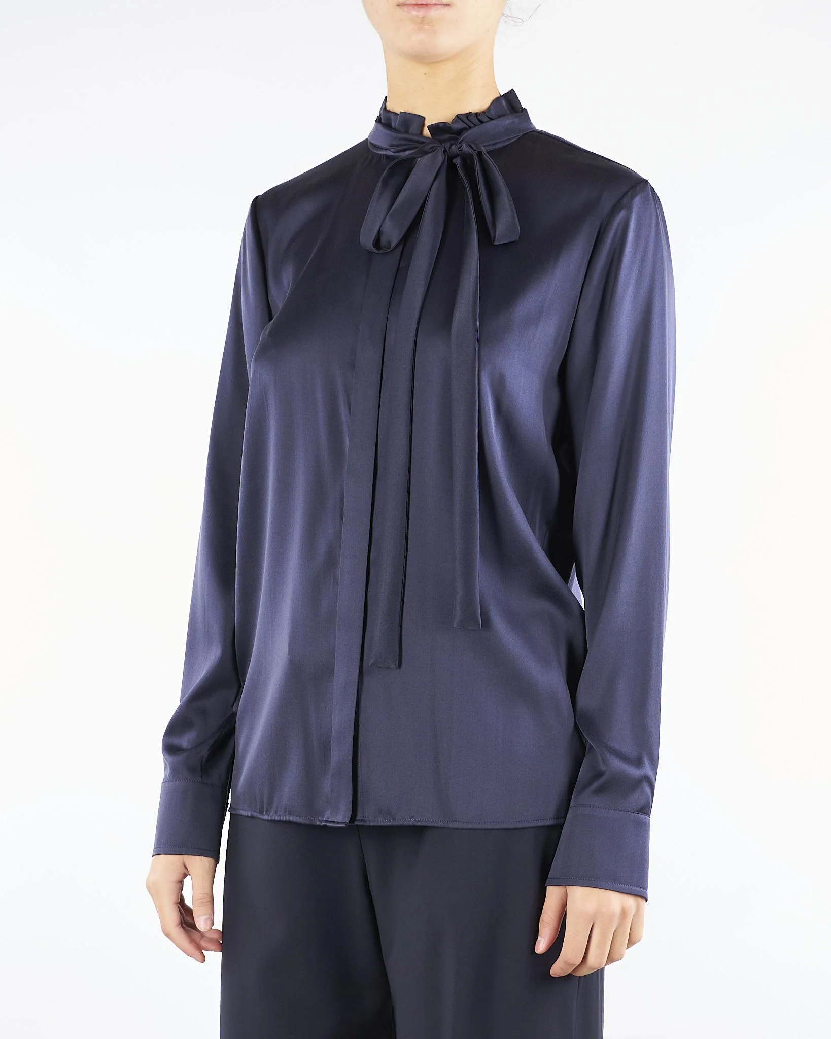 Ruffled Neckline Blouse