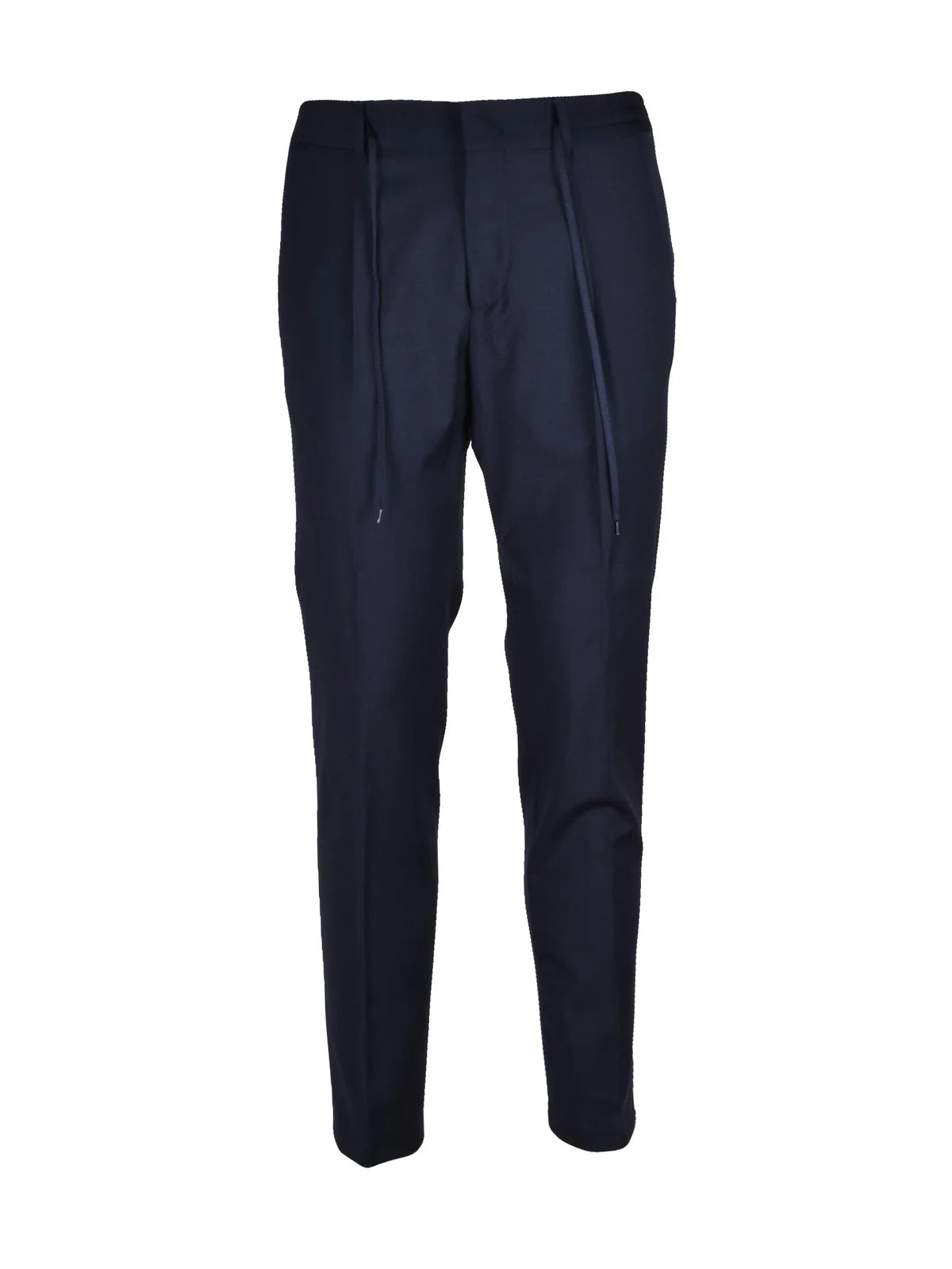 Paoloni Classic Wool Stretch Trousers - Blue