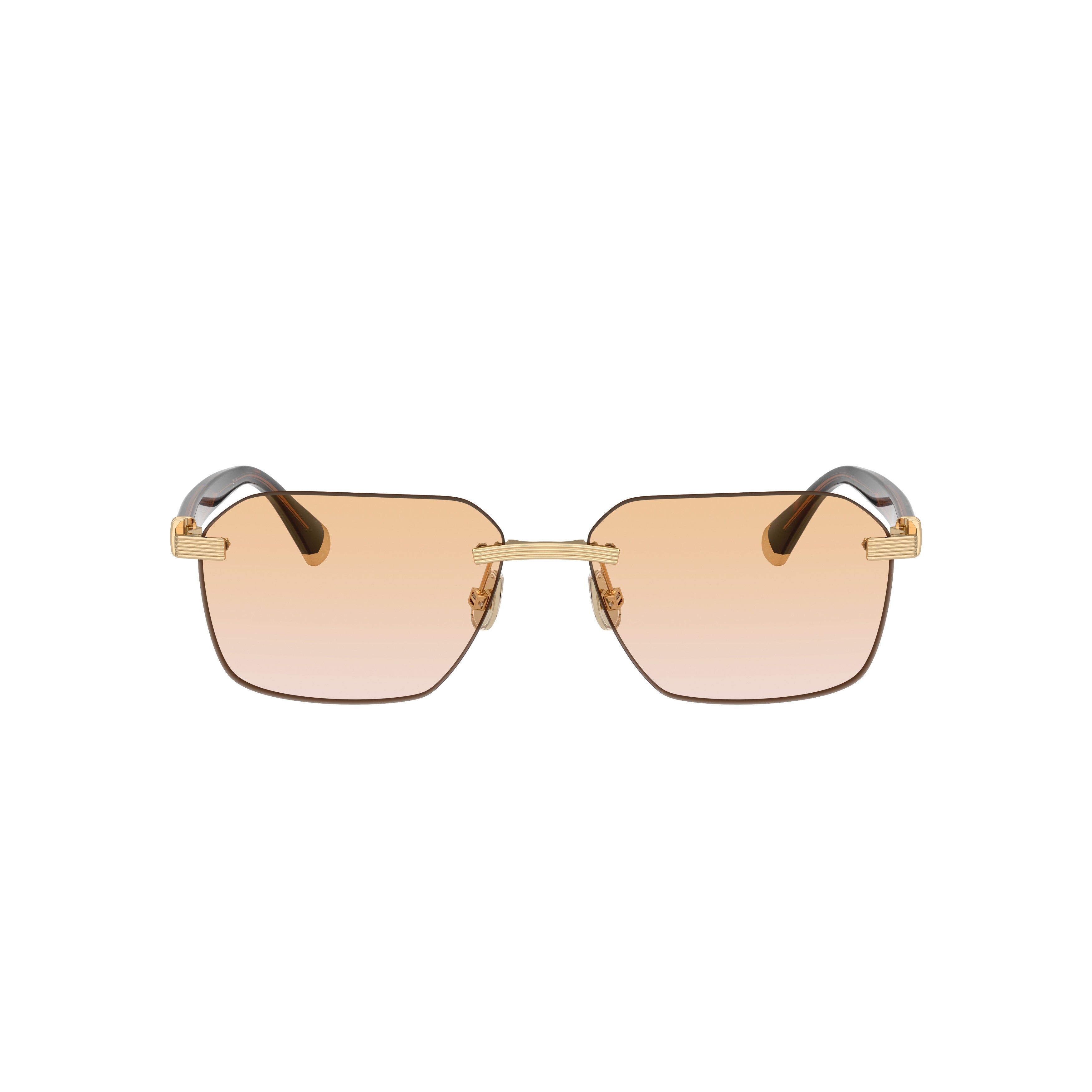 0bc1011t Titanium Sunglasses with Gold Finish and Gradient Lenses
