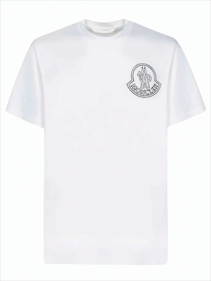 Minimalist Short-Sleeve Cotton T-Shirt With Distressed Logo