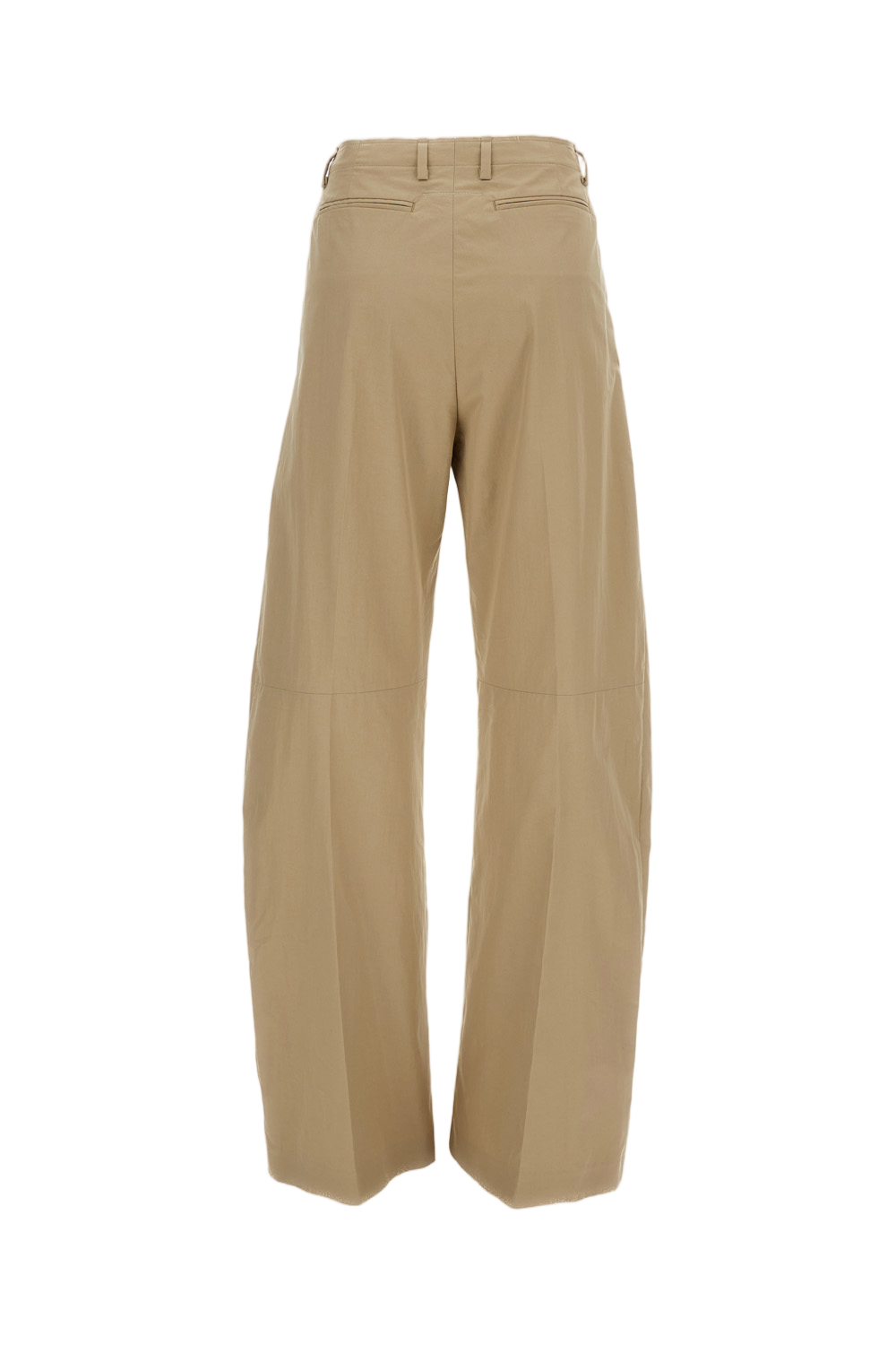 Utility-Style Wide-Leg Trousers with Front Pleats