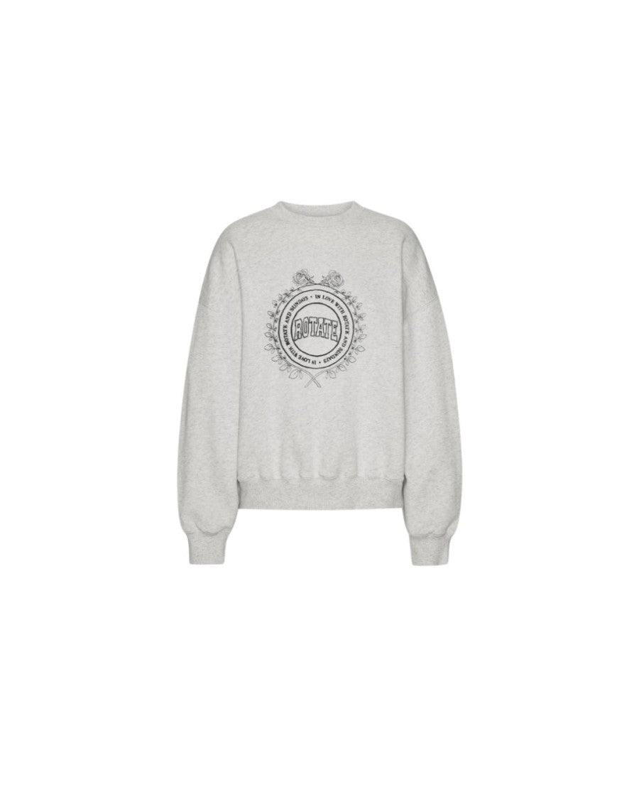Floral Graphic Print Oversized Sweatshirt