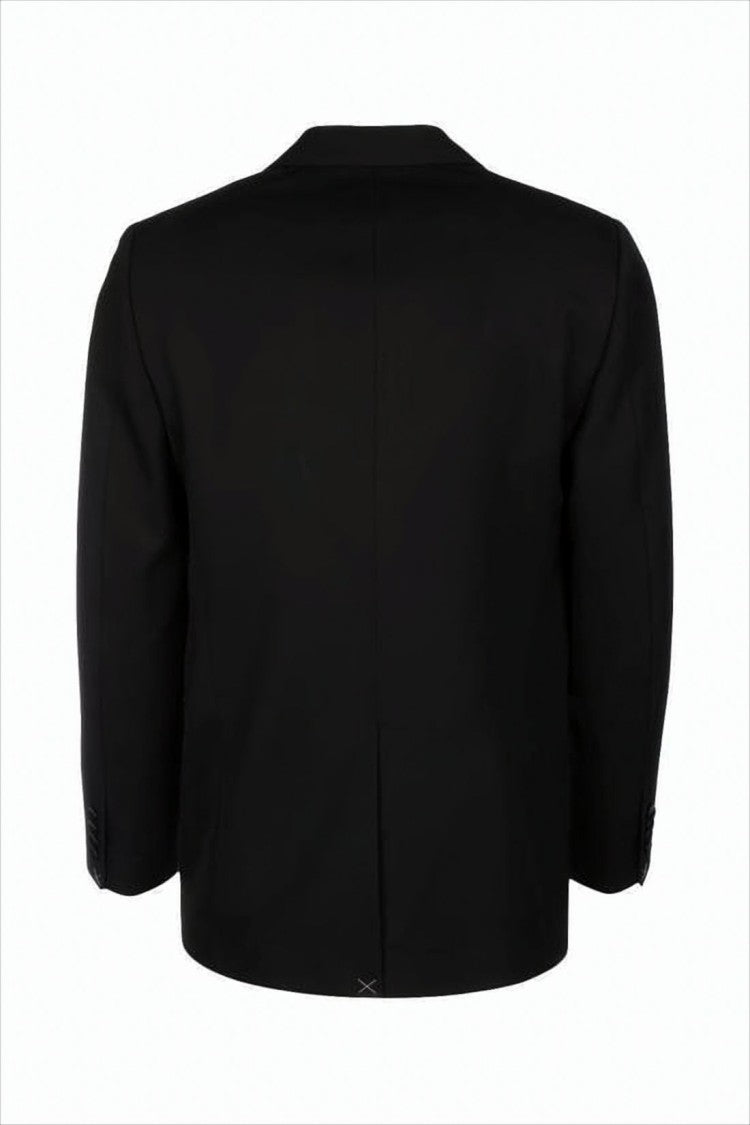 Classic Tailored Black Celine Jacket with Single-Button Closure