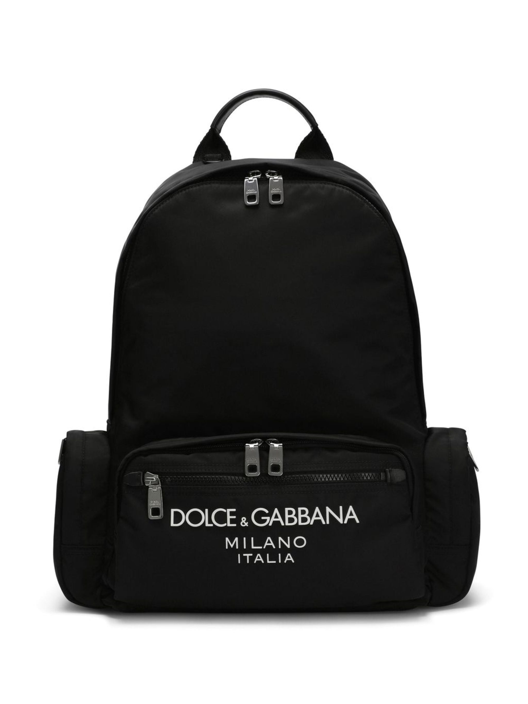 Sicilia DNA Nylon Logo Black Backpack