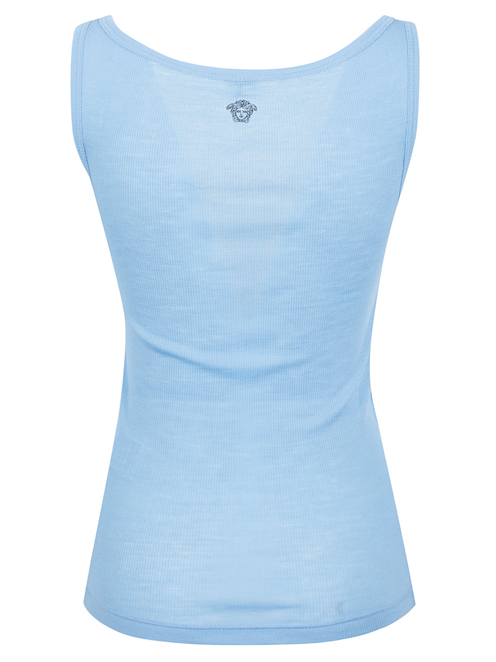 Slim Fit Sleeveless Top with Rounded Neckline