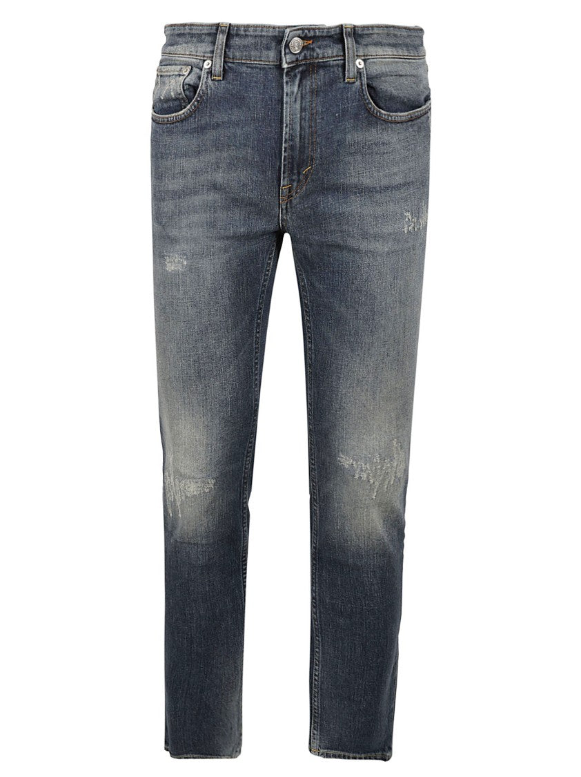 Distressed Slim Fit Denim Jeans
