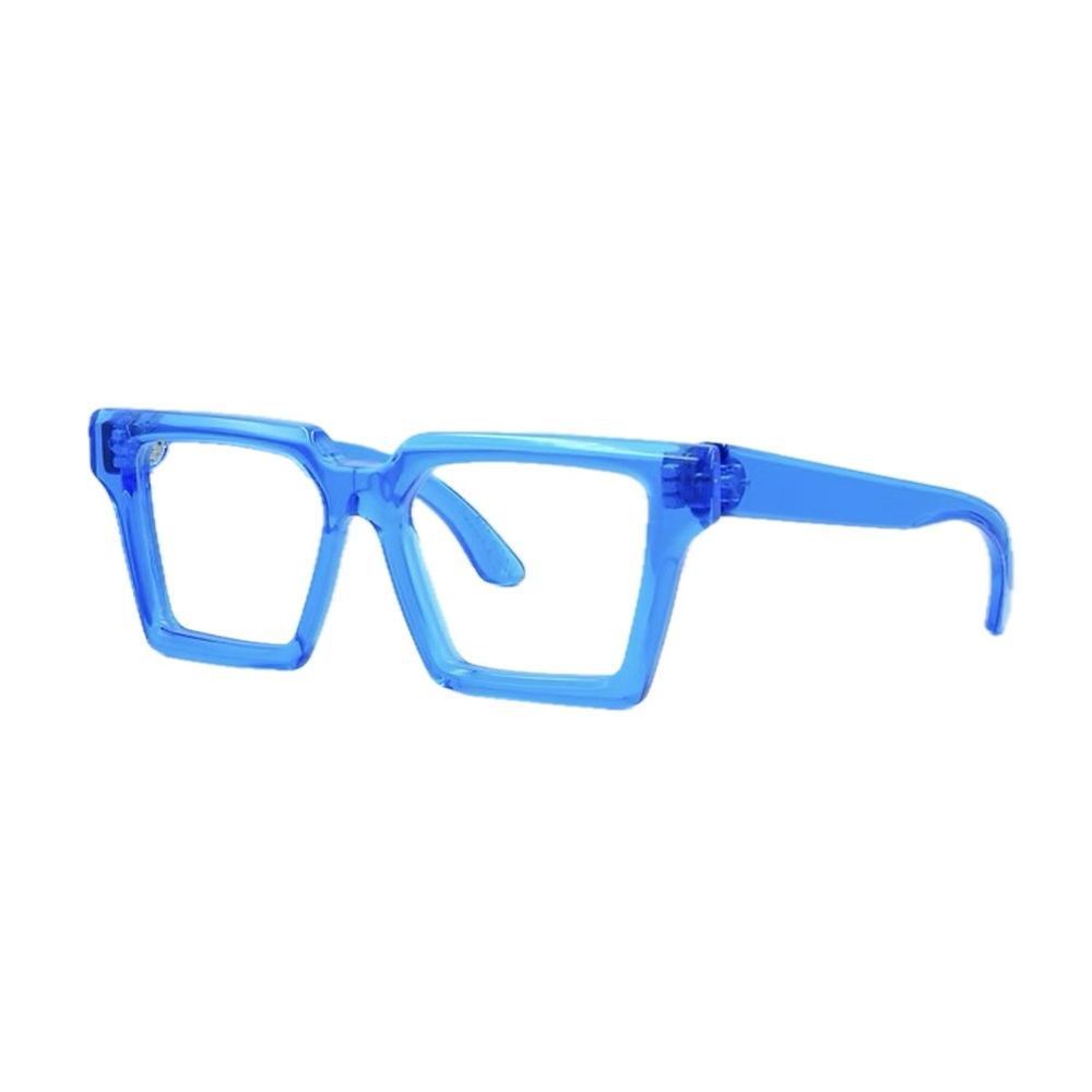 Krystal Flash Transparent Blue Acrylic Sunglasses