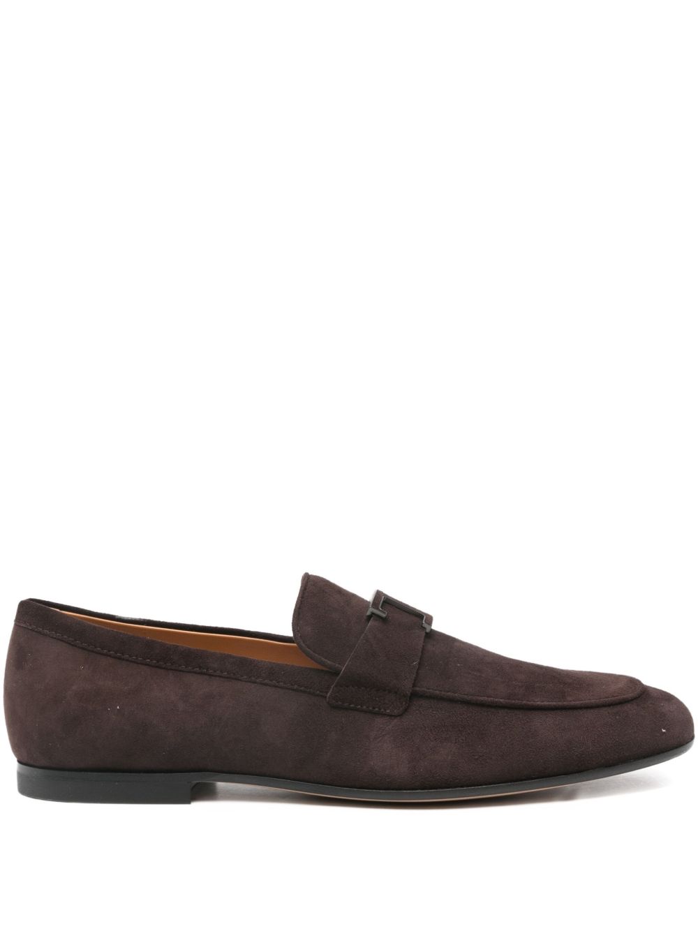 Slip-On Brown Calf Suede Flat Shoes