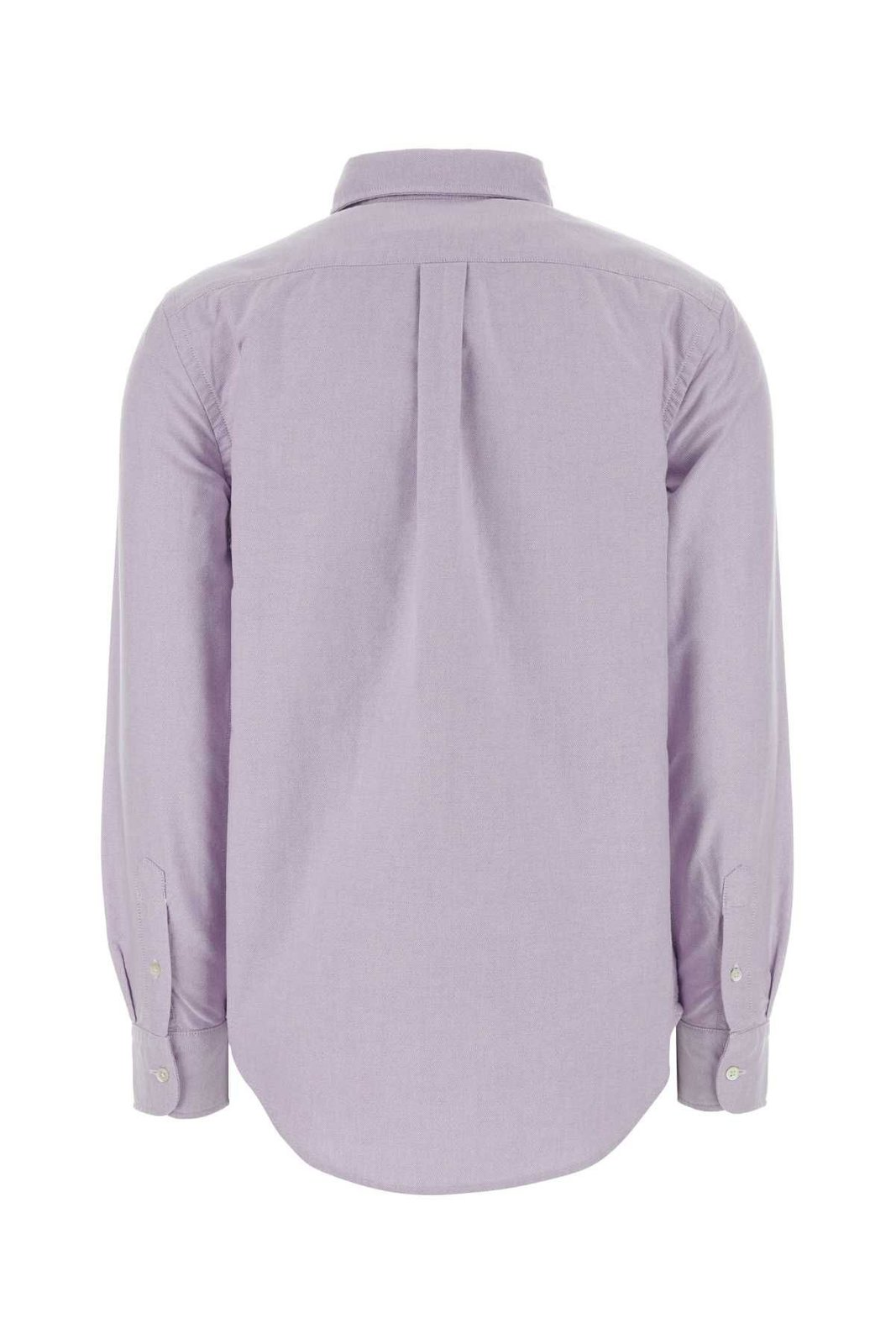 Long-Sleeve Button-Up Shirt with Classic Collar and Tailored Fit