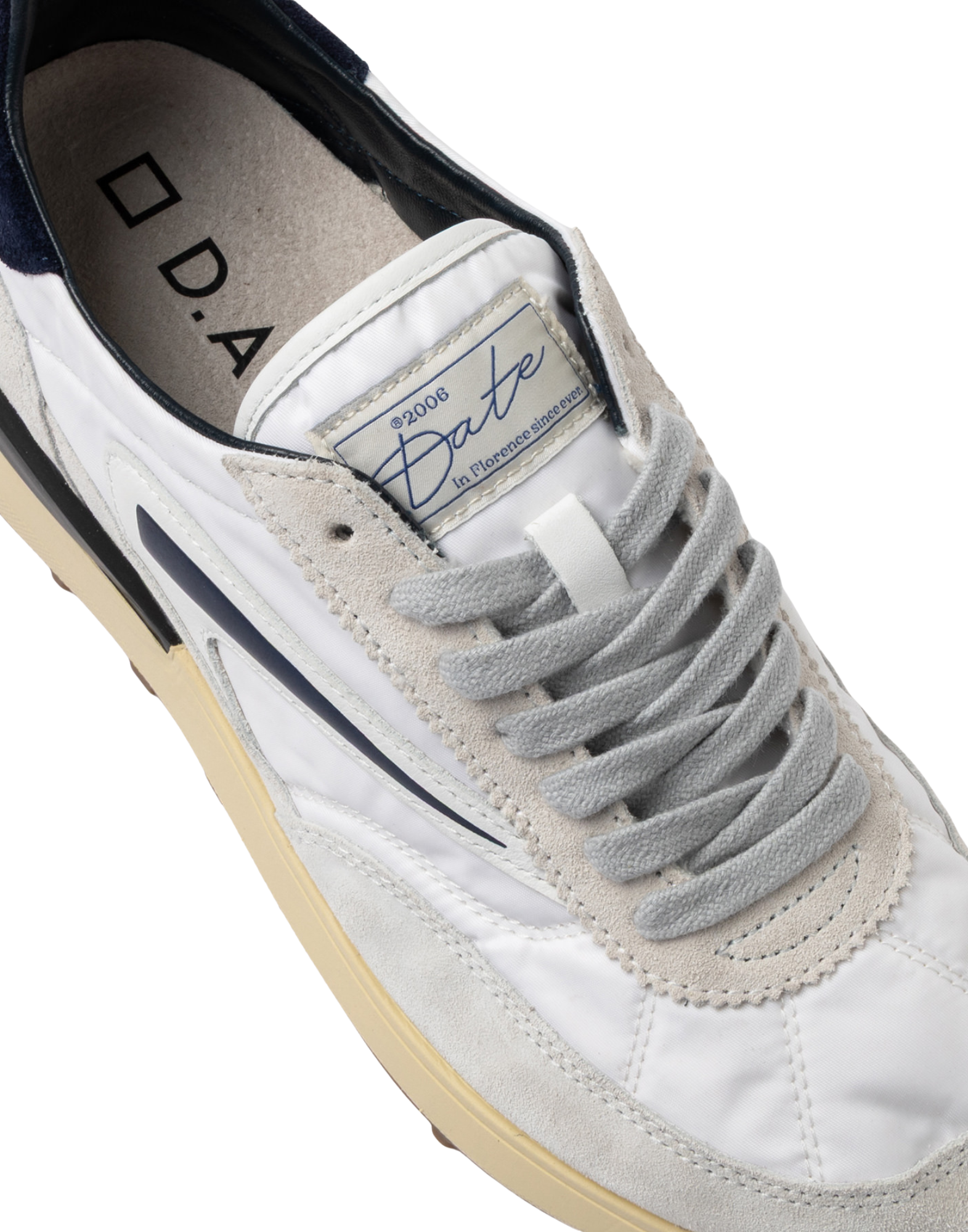 White Blue Athleta Nylon Sneakers