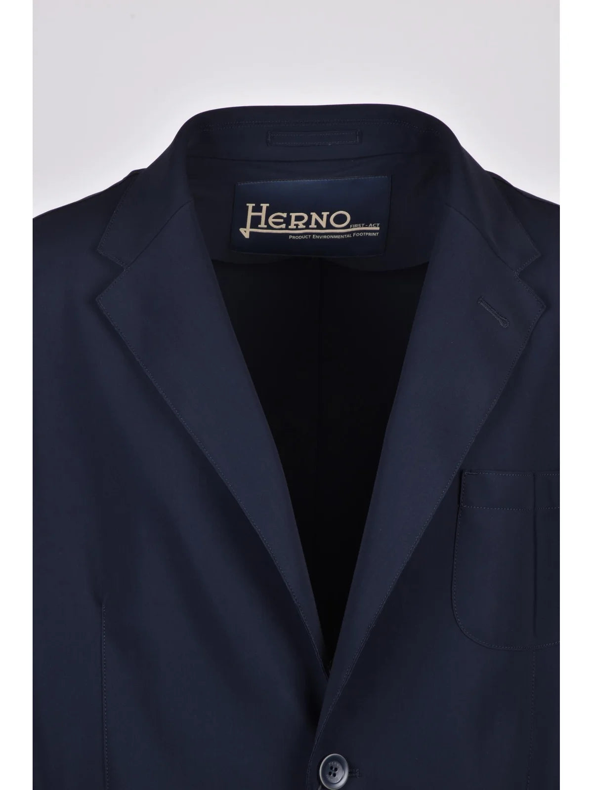 Blue Polyamide Elastane Stretch Nylon Jacket