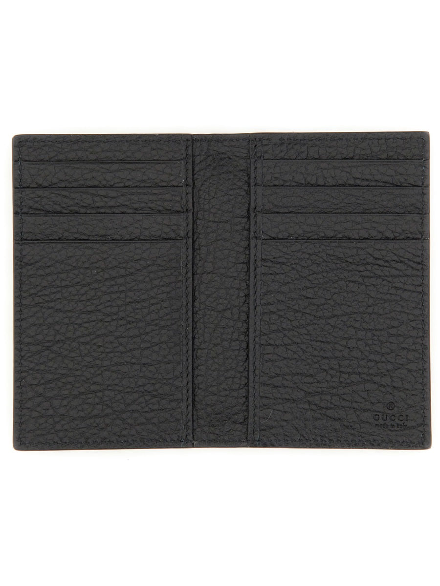 Textured Calfskin Wallet with Subtle Embossed Logo