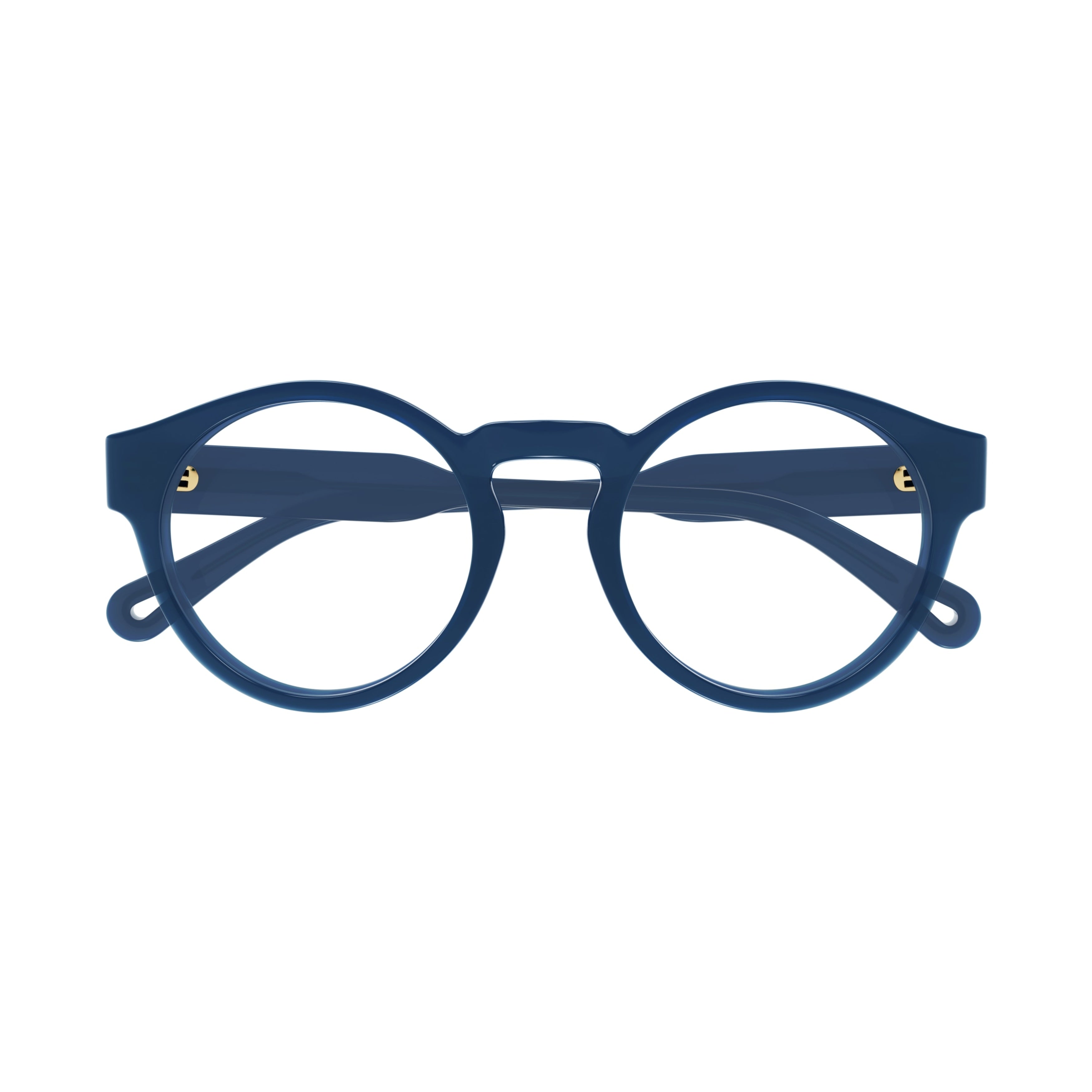 Ch0159o Rounded Navy Blue Eyeglasses