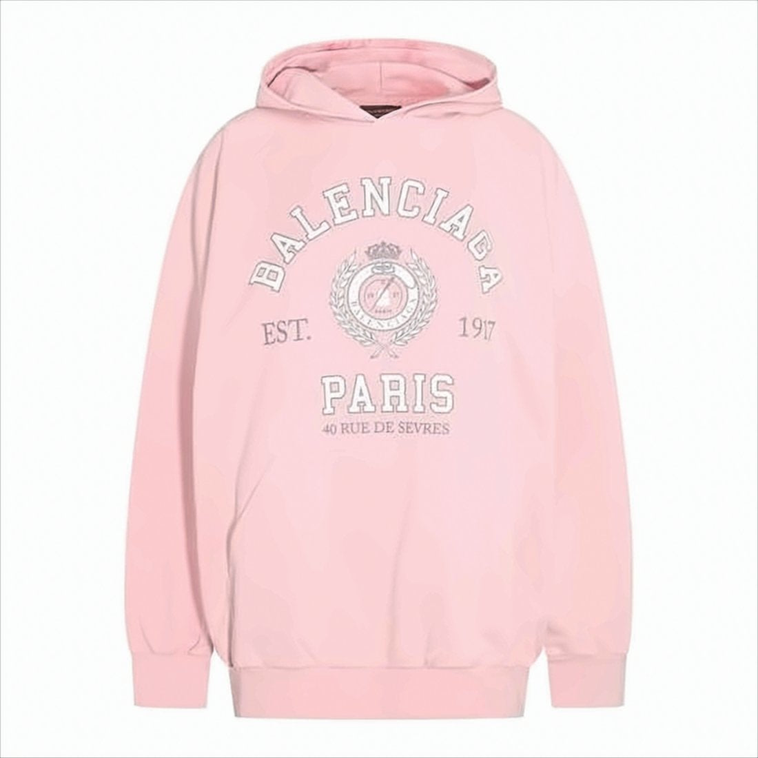 Relaxed Fit Pink Hoodie