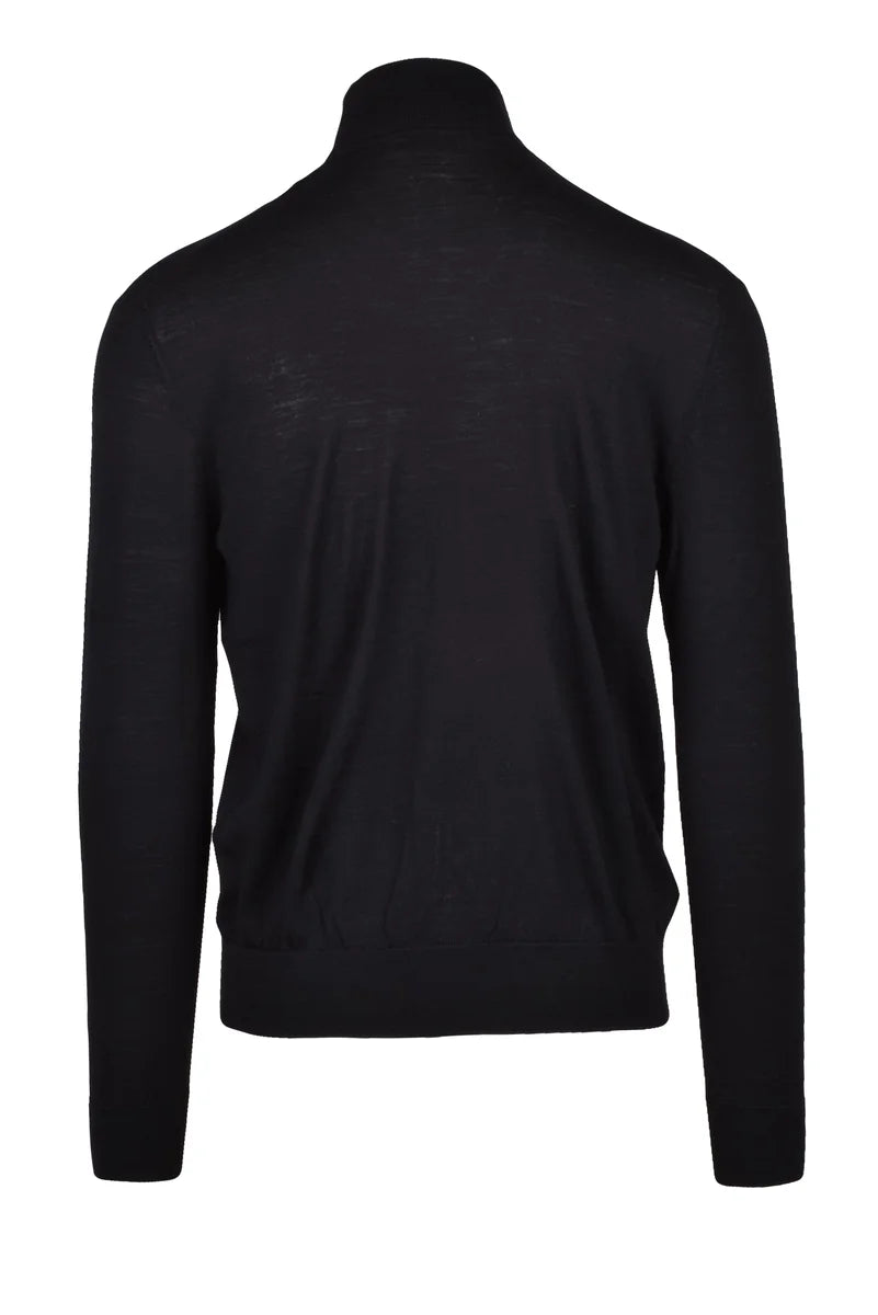 Wool Turtleneck - Black
