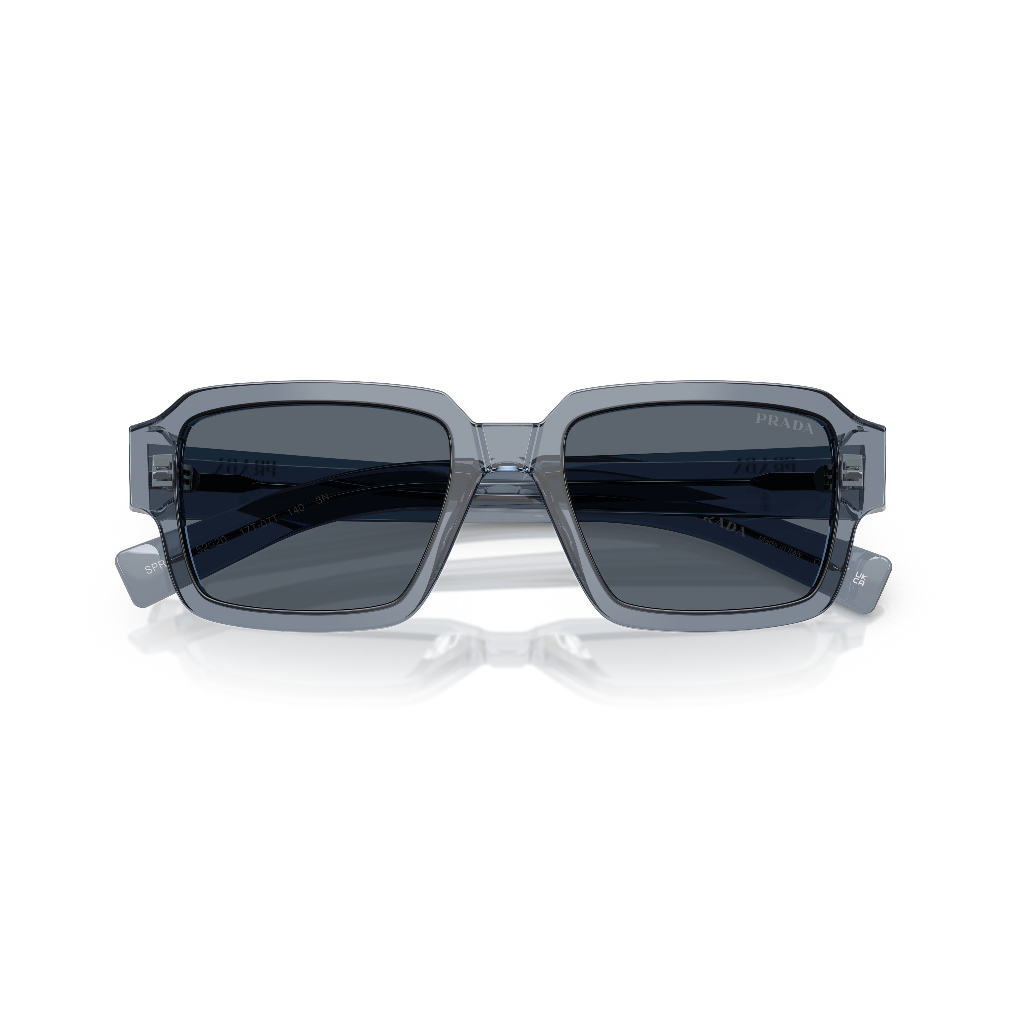 Rectangular Acetate Sunglasses with Dark Tinted Lenses