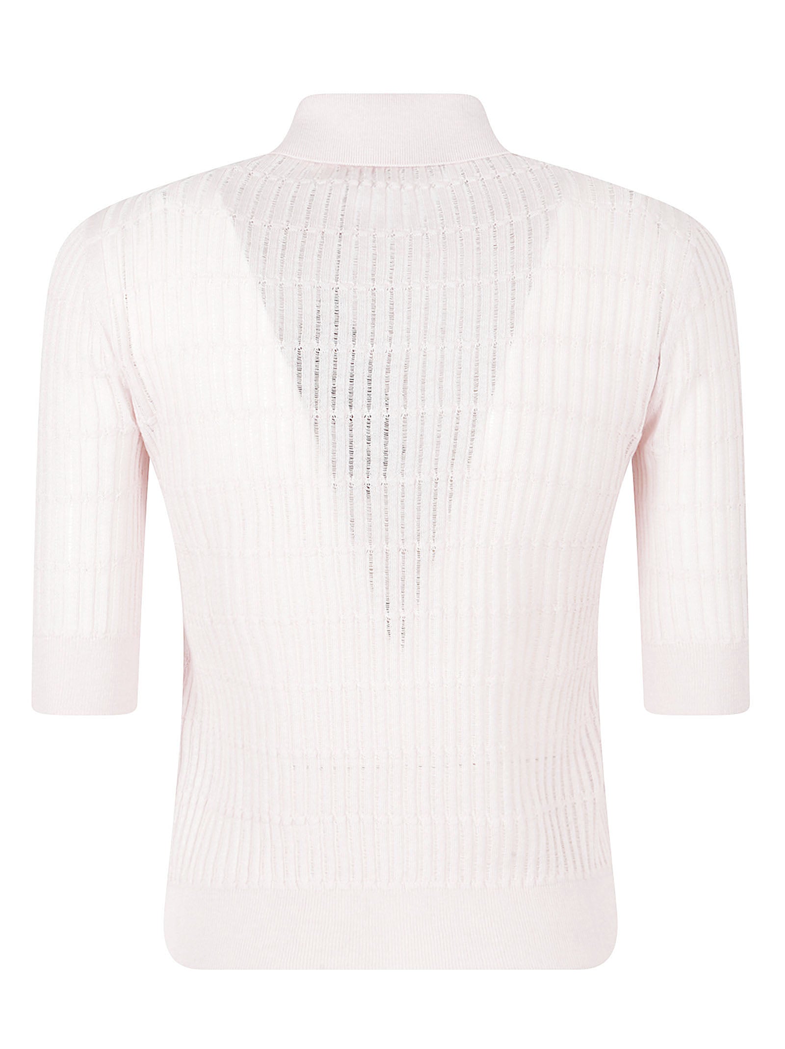 Polo-Style Top With Openwork Details