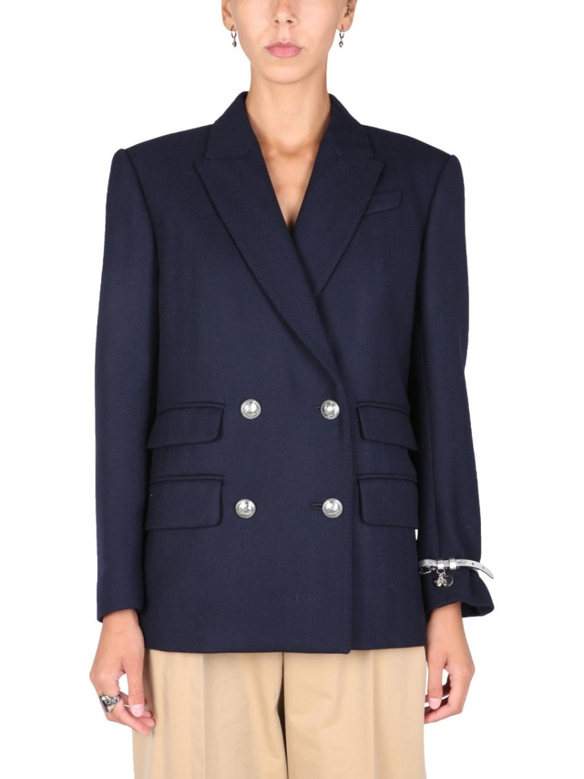 Structured Double-Breasted Jacket With Tailored Fit