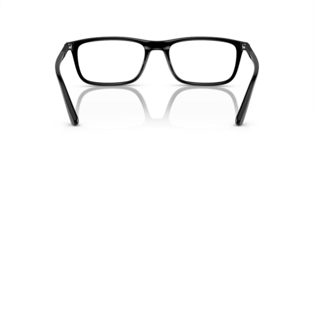 0ea4160 Rectangular Eyeglasses with Glossy Black Frame