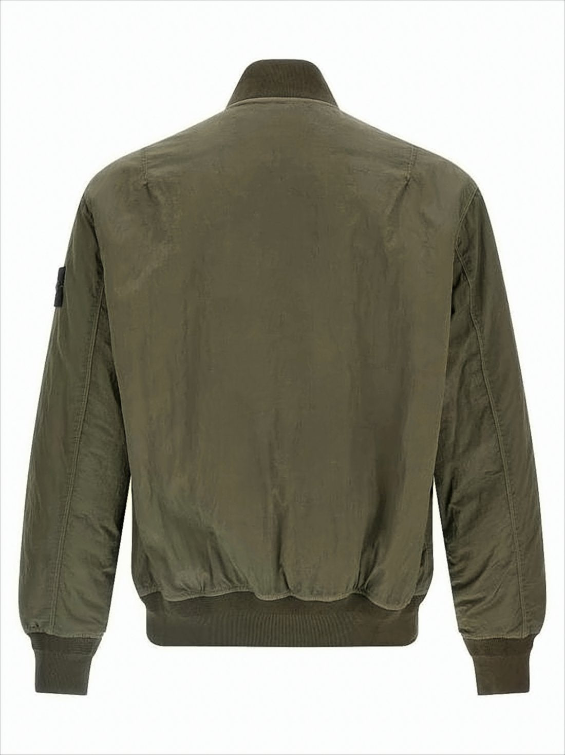 Olive Green Bomber Jacket with Signature Patch
