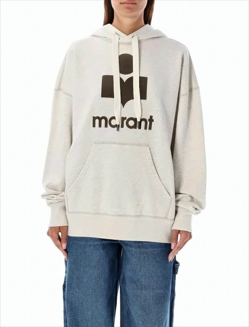 Relaxed-Fit Hoodie with Graphic Logo and Kangaroo Pocket