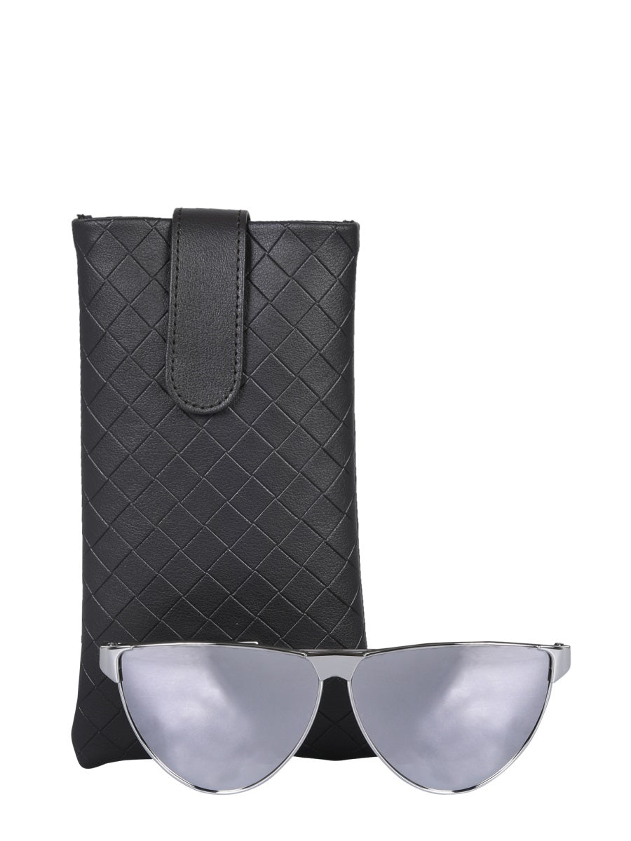 Sunglasses with Washed Mohair Frame and Unique Texture