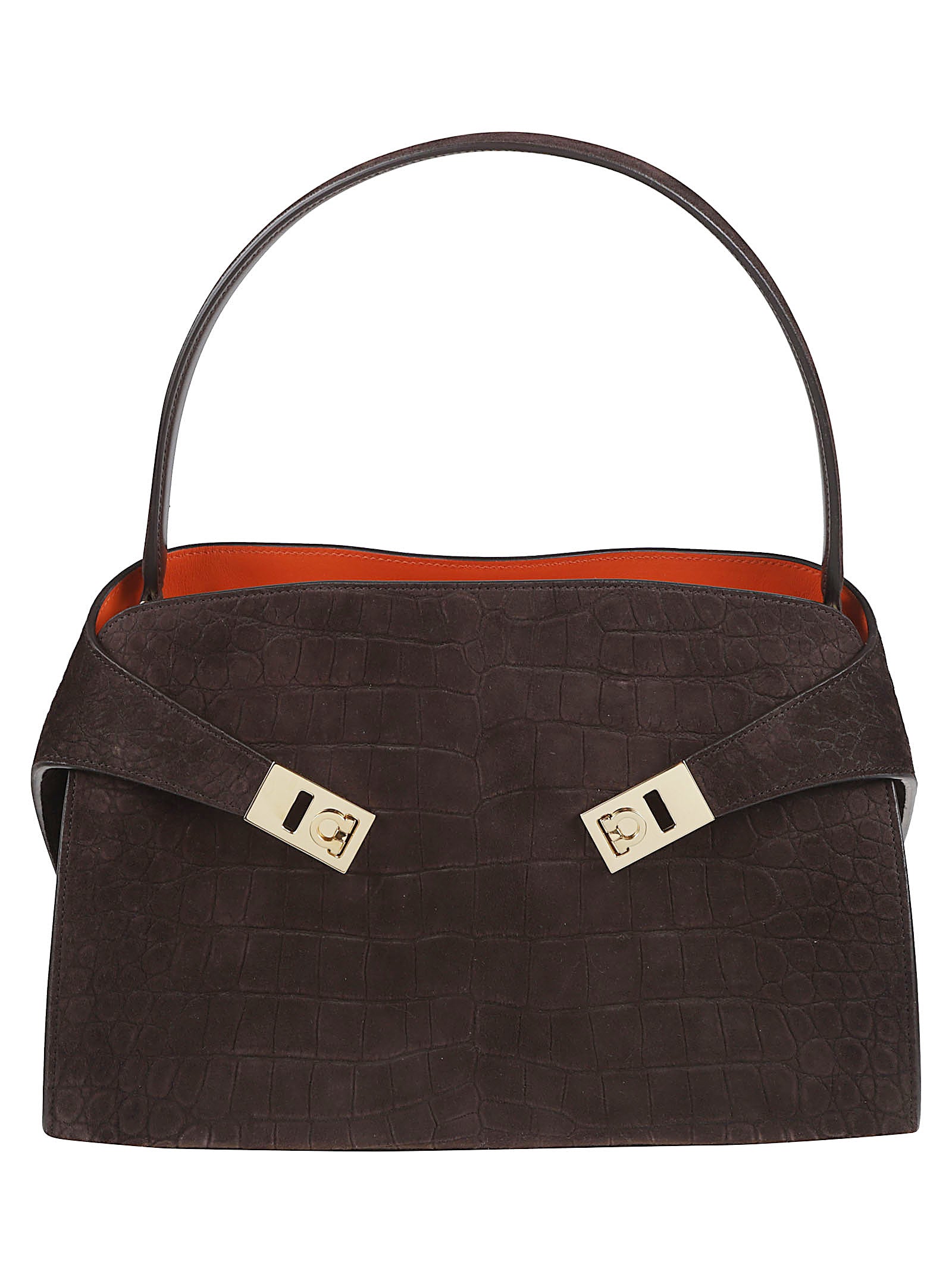 Structured Handbag in Premium Textured Leather