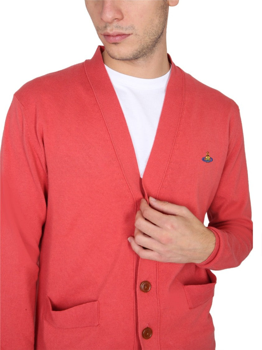 Cardigan With Elegant Orb Embroidery
