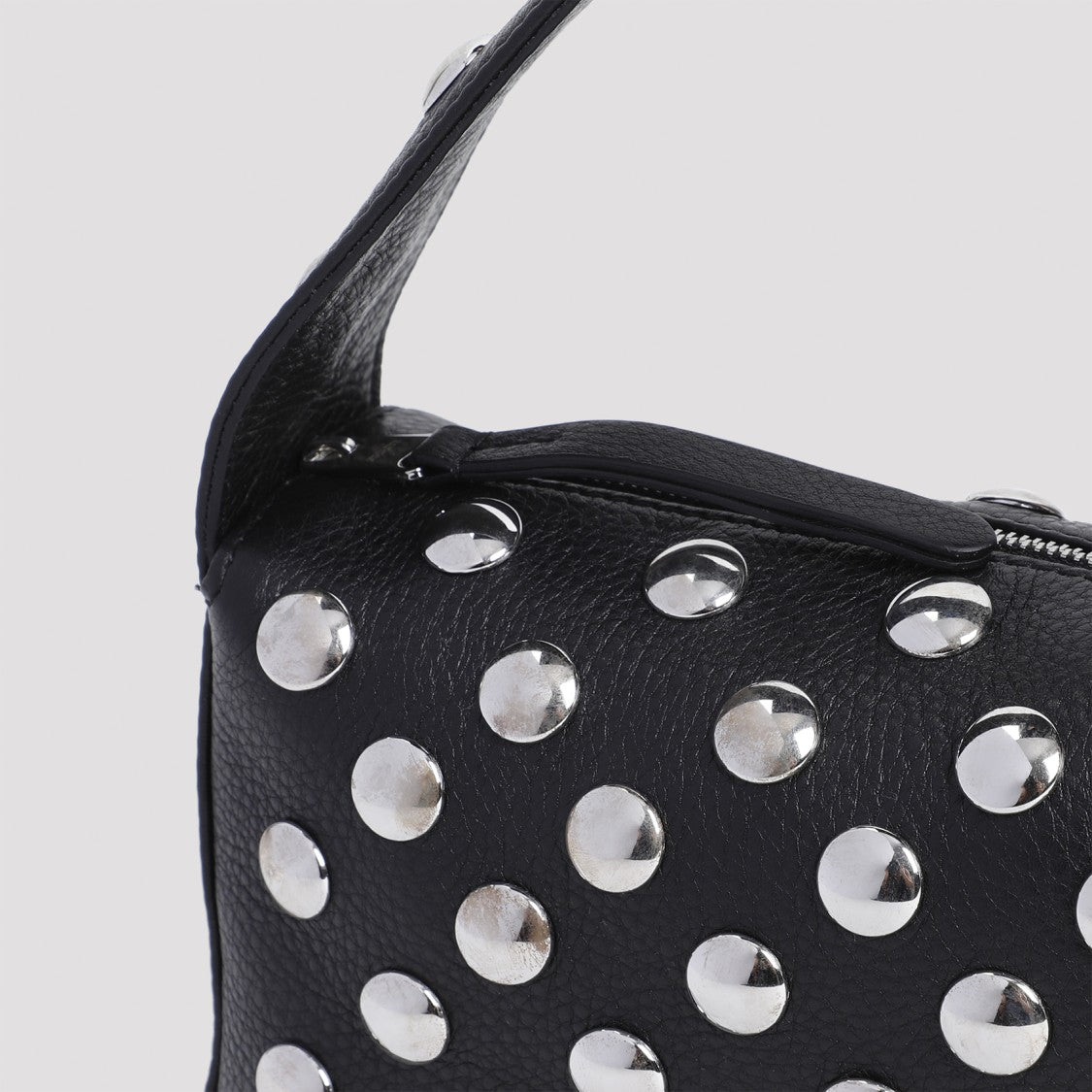 Black Cow Leather Elena Small Handbag