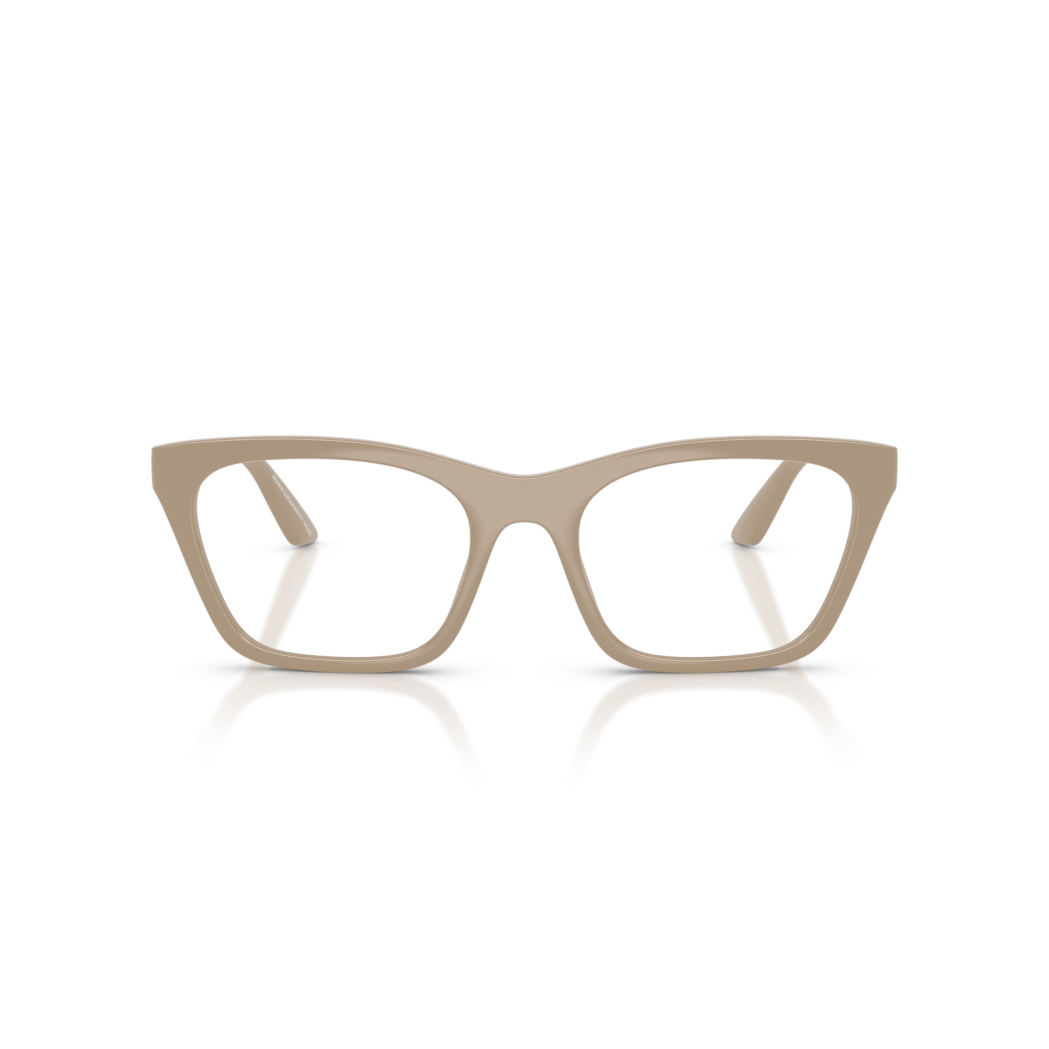 Oversized Square Frame Eyeglasses with Gold-tone Accents