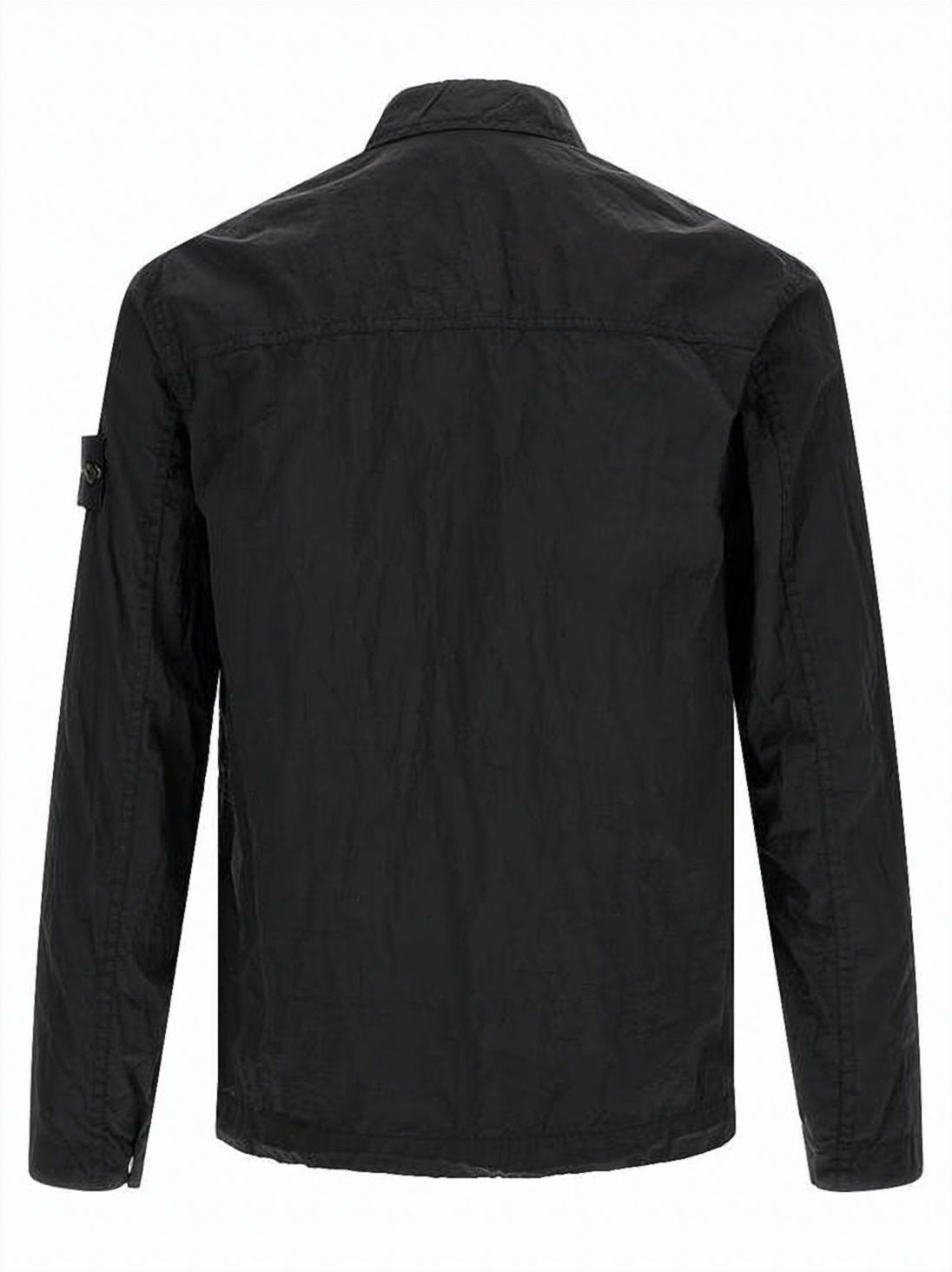 Black Lightweight Matte Finish Zip Shirt