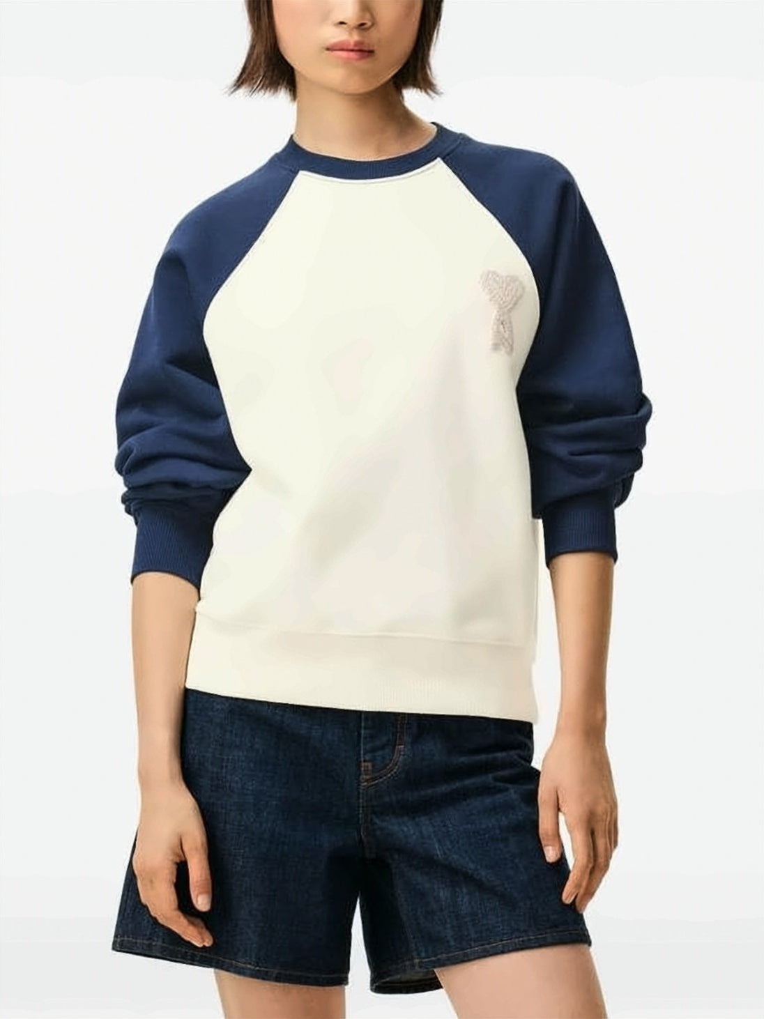 Color-Block Long Sleeve Sweatshirt