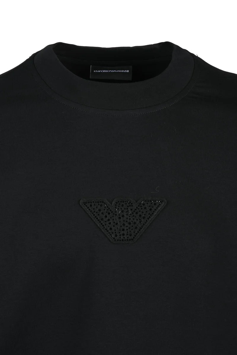 Stretch Crewneck Sweatshirt - Black