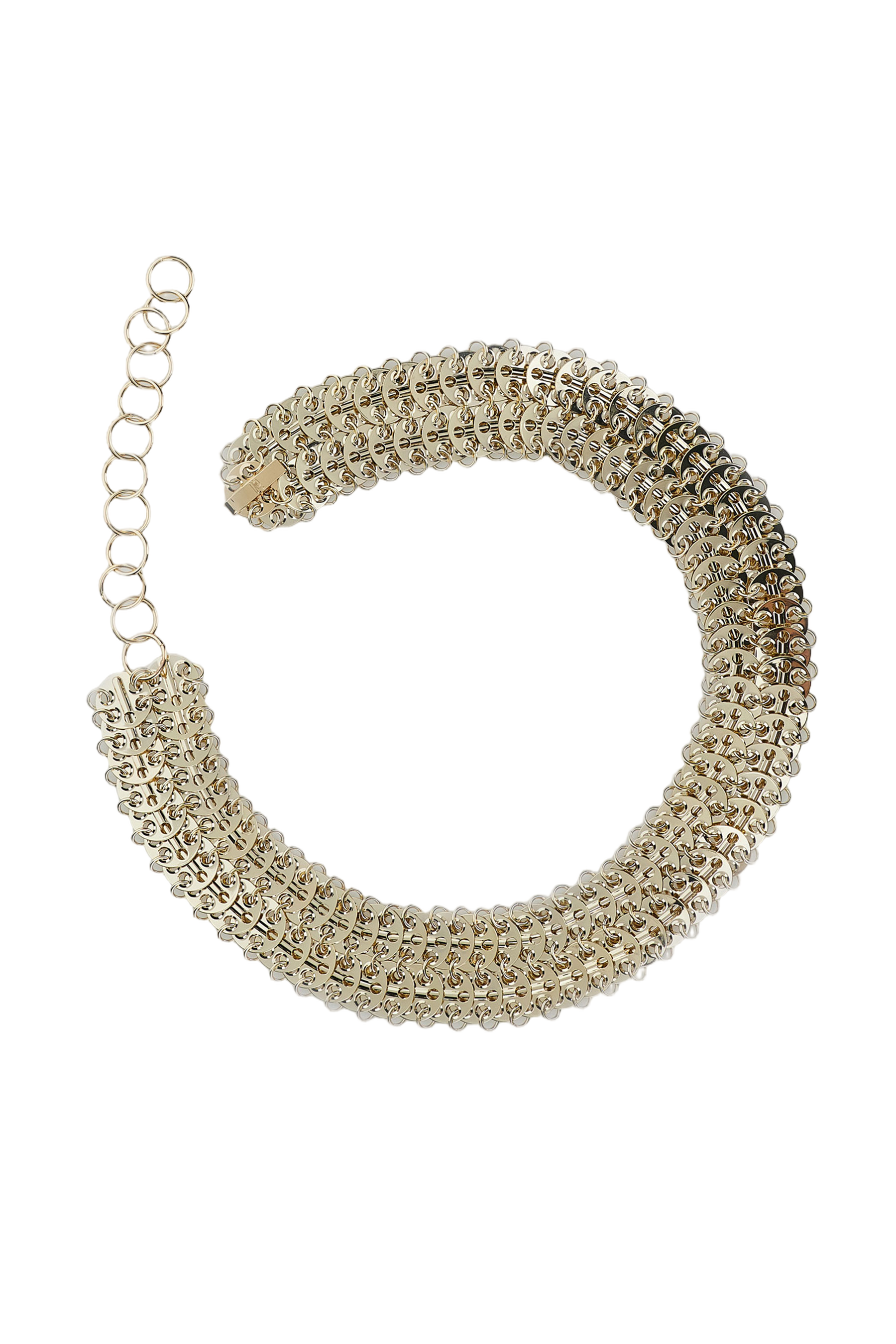 Interlinked Brass Chain Belt