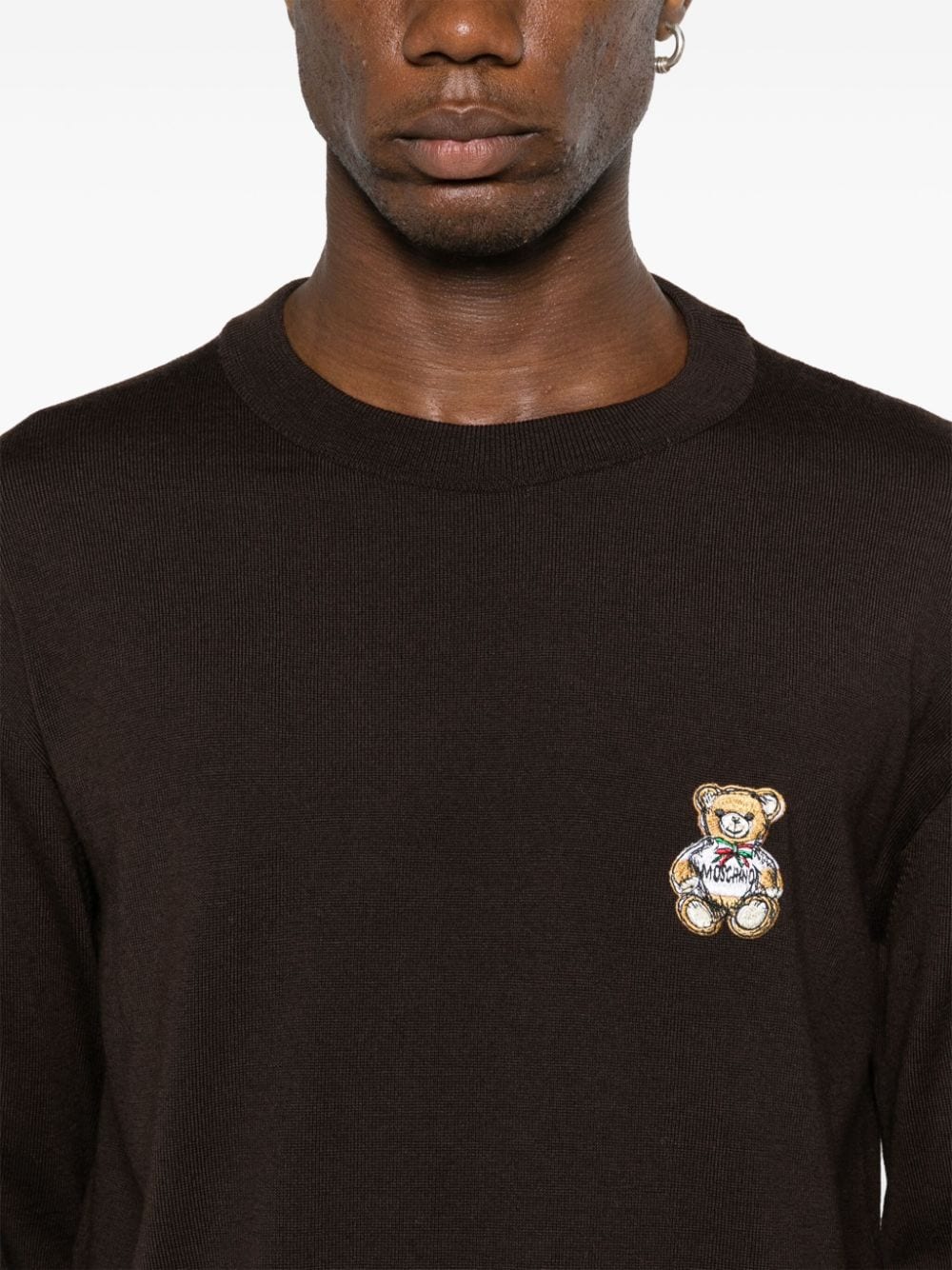 Coffee Brown Virgin Wool Sweater