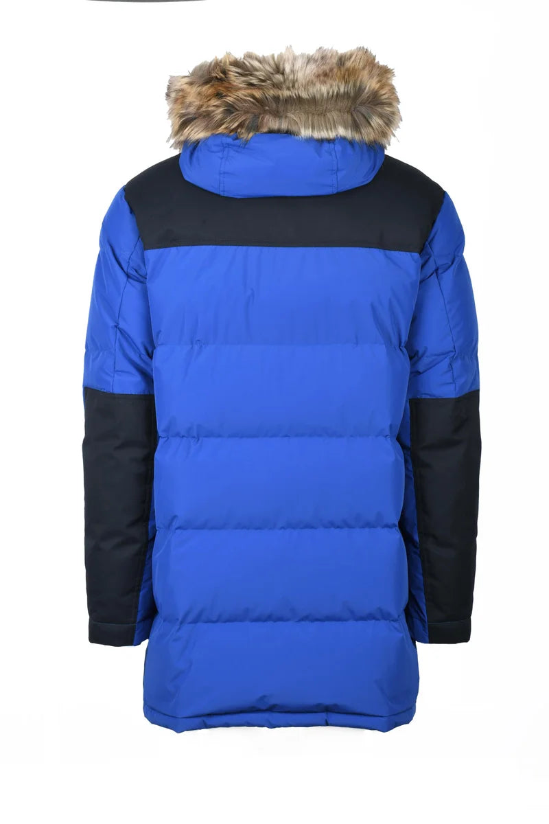Long Down Jacket - Blue