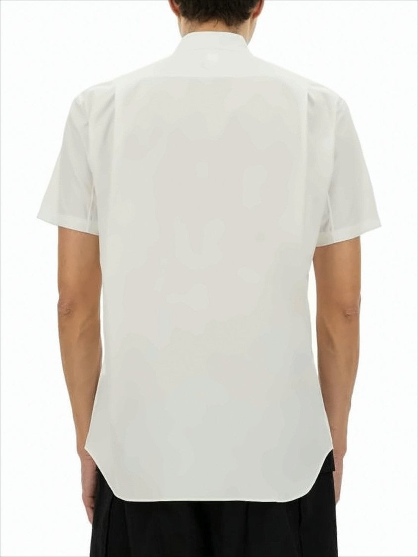 Short-Sleeved Textured Shirt with Classic Collar