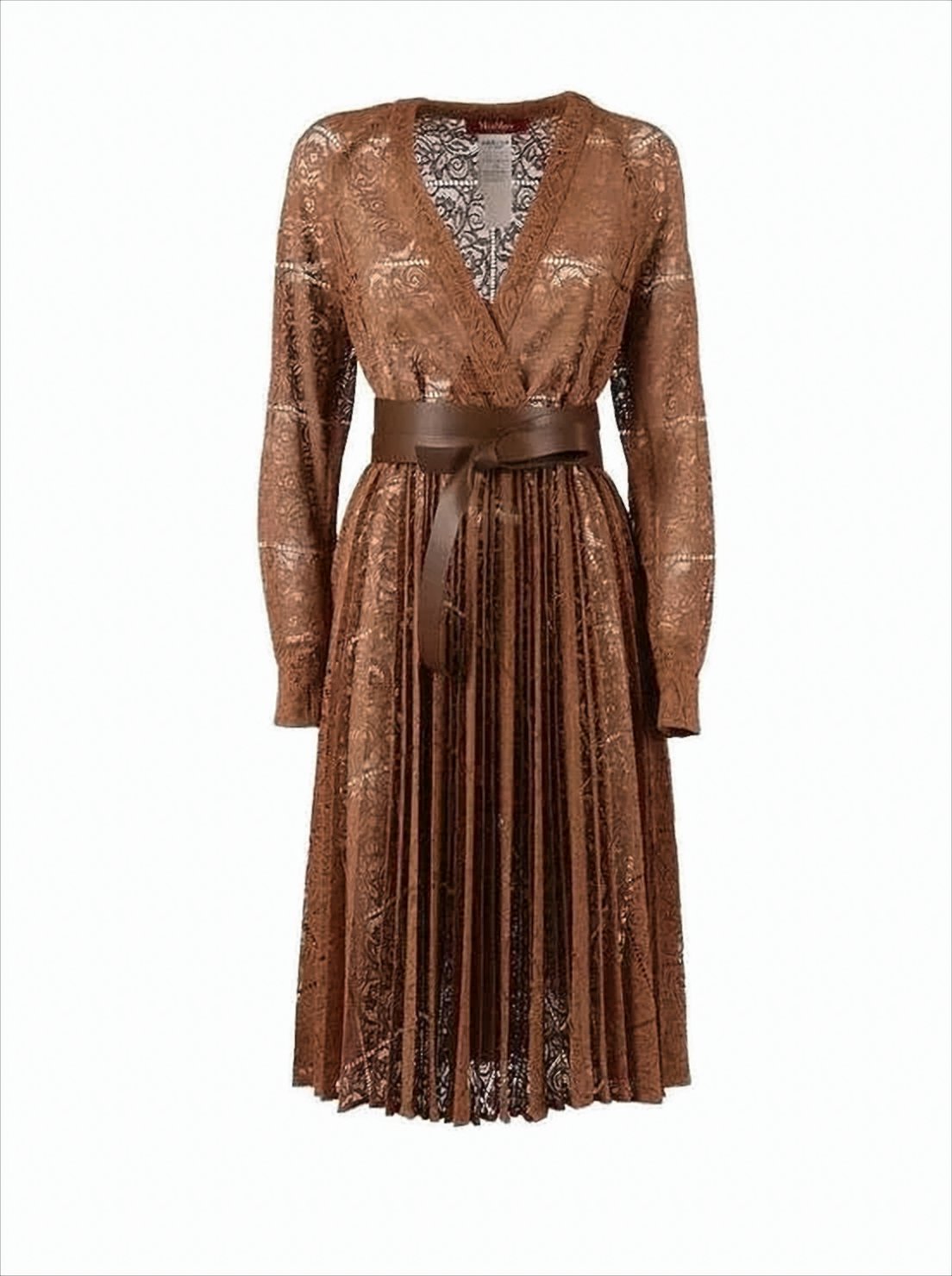 Elegant Midi Dress With Lace