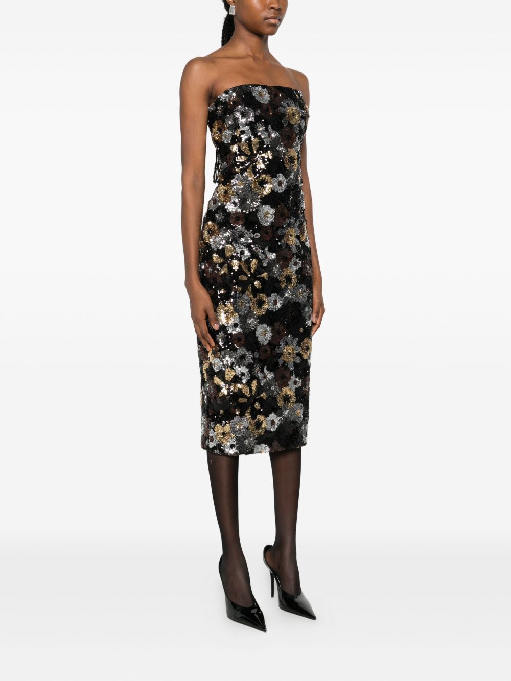 Strapless Midi Dress